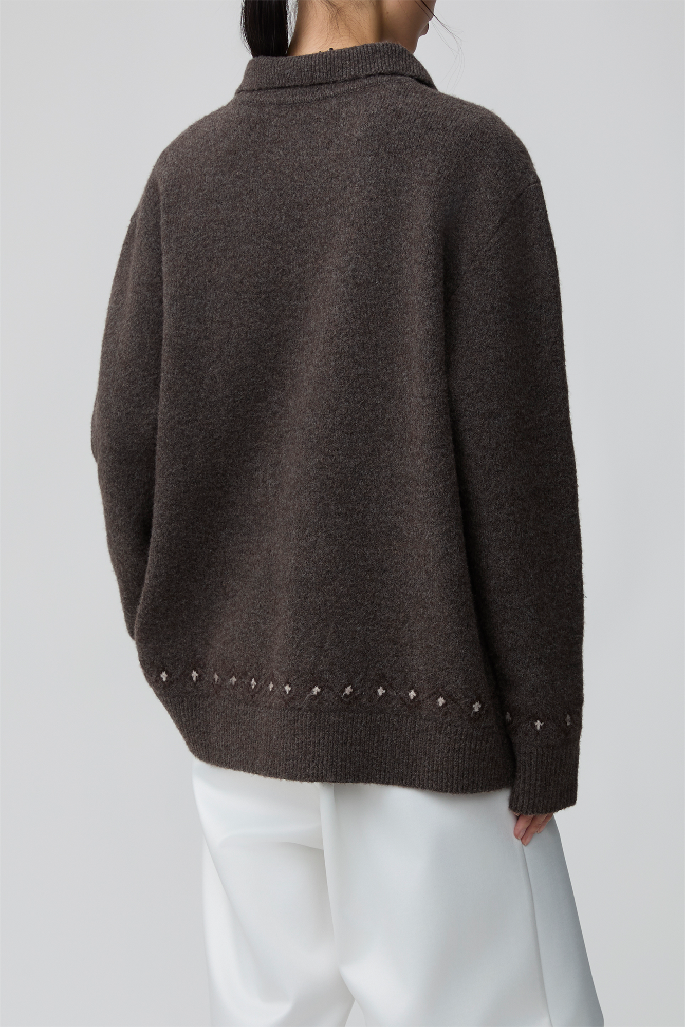 OPICLOTH Fair Isle Knit Polo Sweater, premium urban and streetwear designers apparel on PROJECTISR.com, OPICLOTH