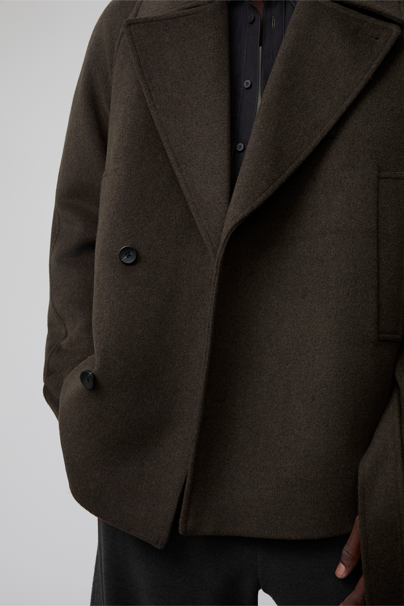 OPICLOTH Double-Breasted Belted Wool-Blend Coat, premium urban and streetwear designers apparel on PROJECTISR.com, OPICLOTH