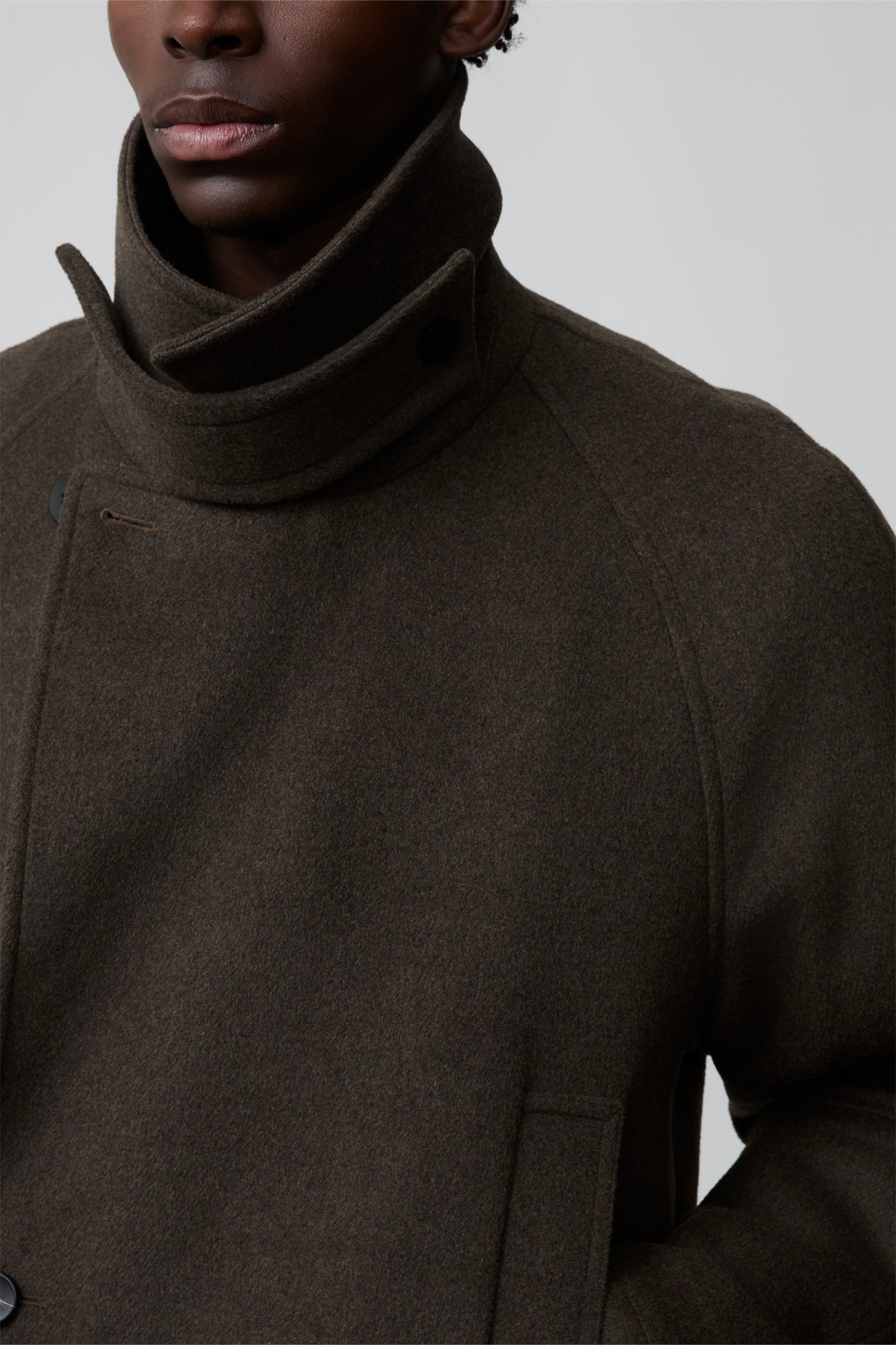 OPICLOTH Double-Breasted Belted Wool-Blend Coat, premium urban and streetwear designers apparel on PROJECTISR.com, OPICLOTH