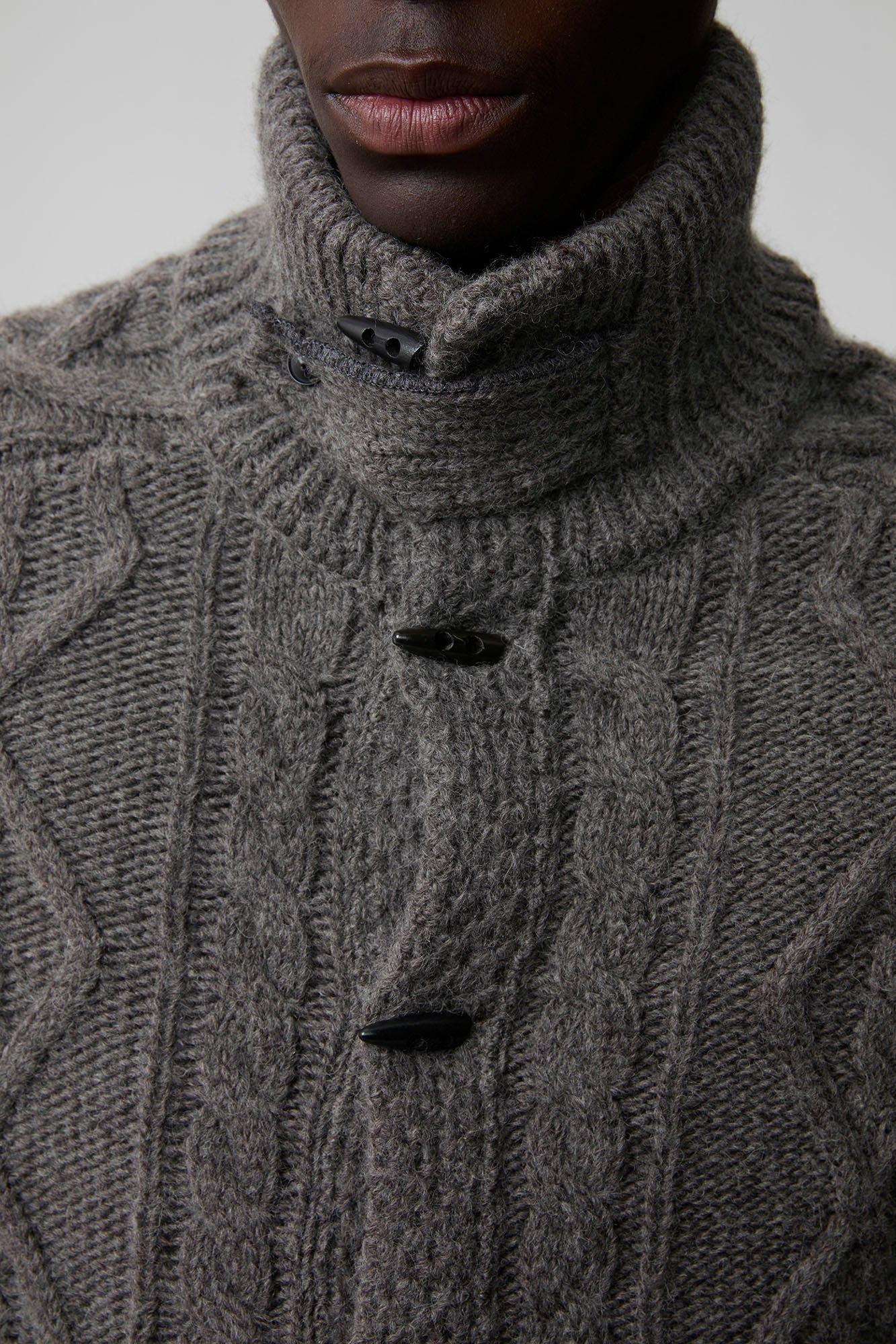 OPICLOTH Cable-Knit Wool-Blend Cardigan, premium urban and streetwear designers apparel on PROJECTISR.com, OPICLOTH