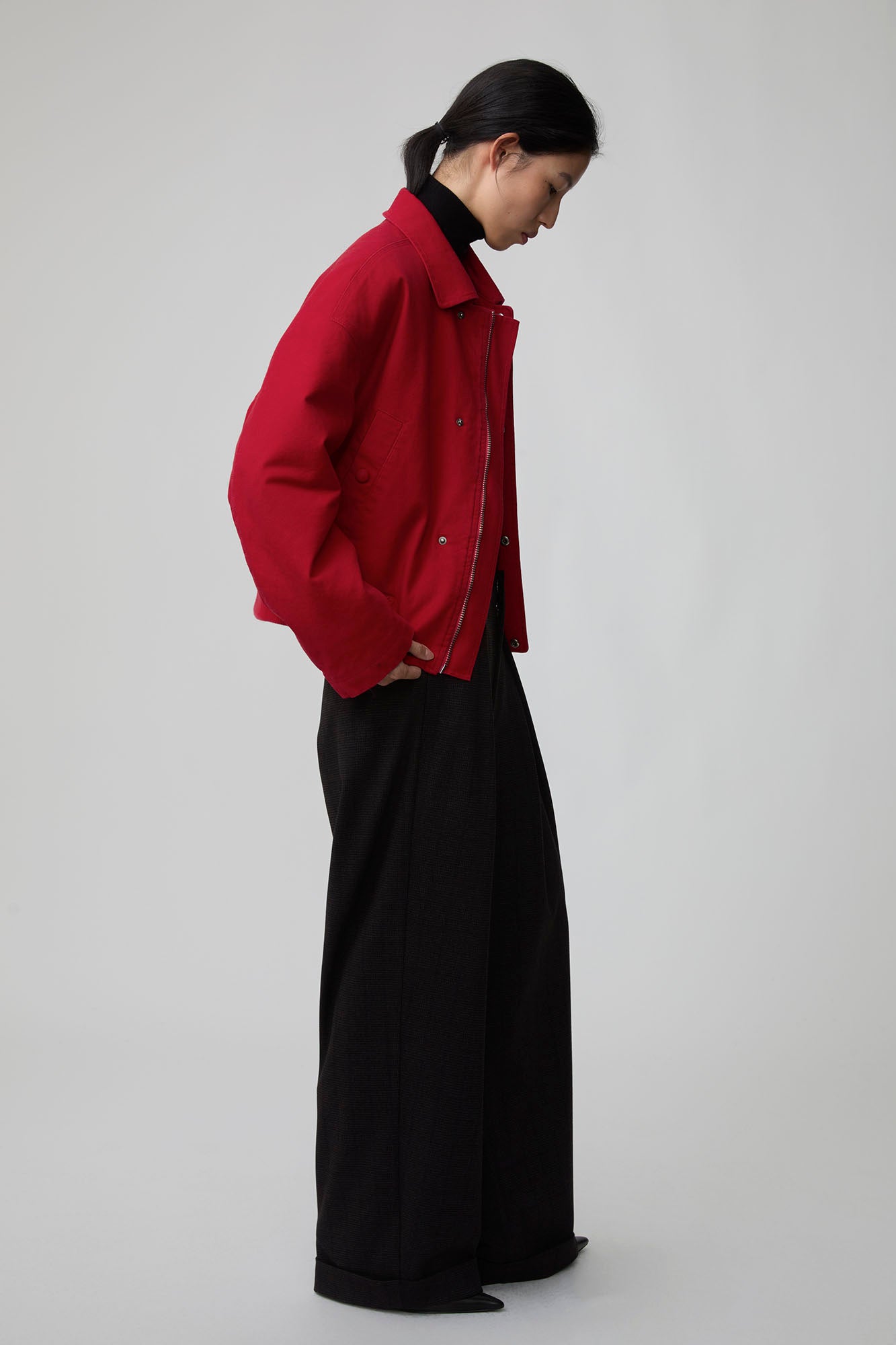 OPICLOTH Washed Quilted Cotton Collar Jacket, premium urban and streetwear designers apparel on PROJECTISR.com, OPICLOTH