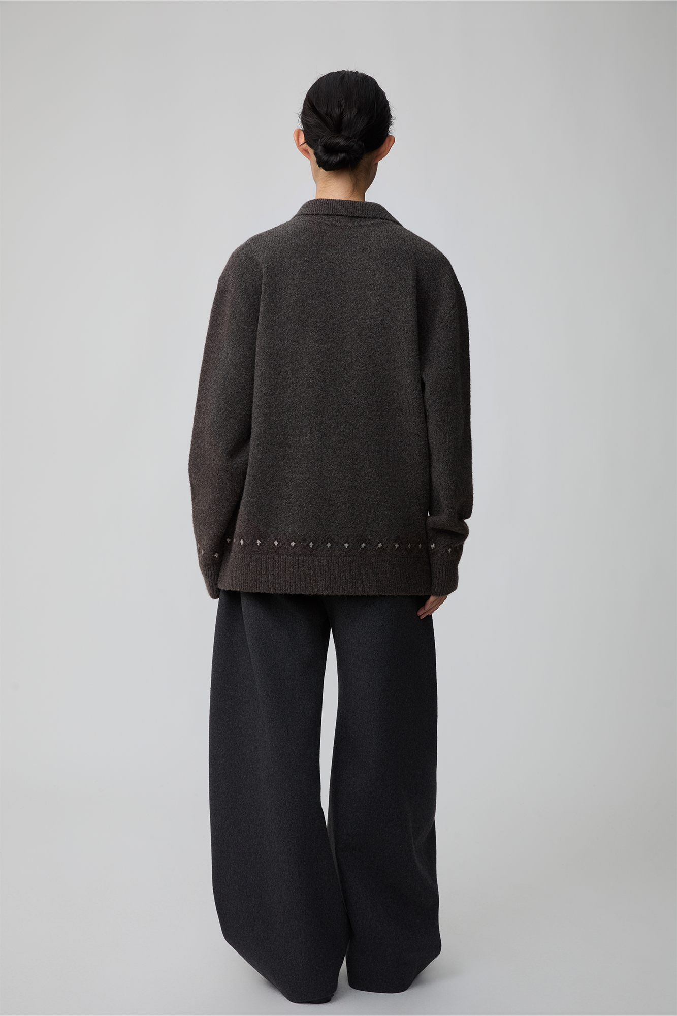 OPICLOTH Essential Wool-Blend Barrel Pants, premium urban and streetwear designers apparel on PROJECTISR.com, OPICLOTH