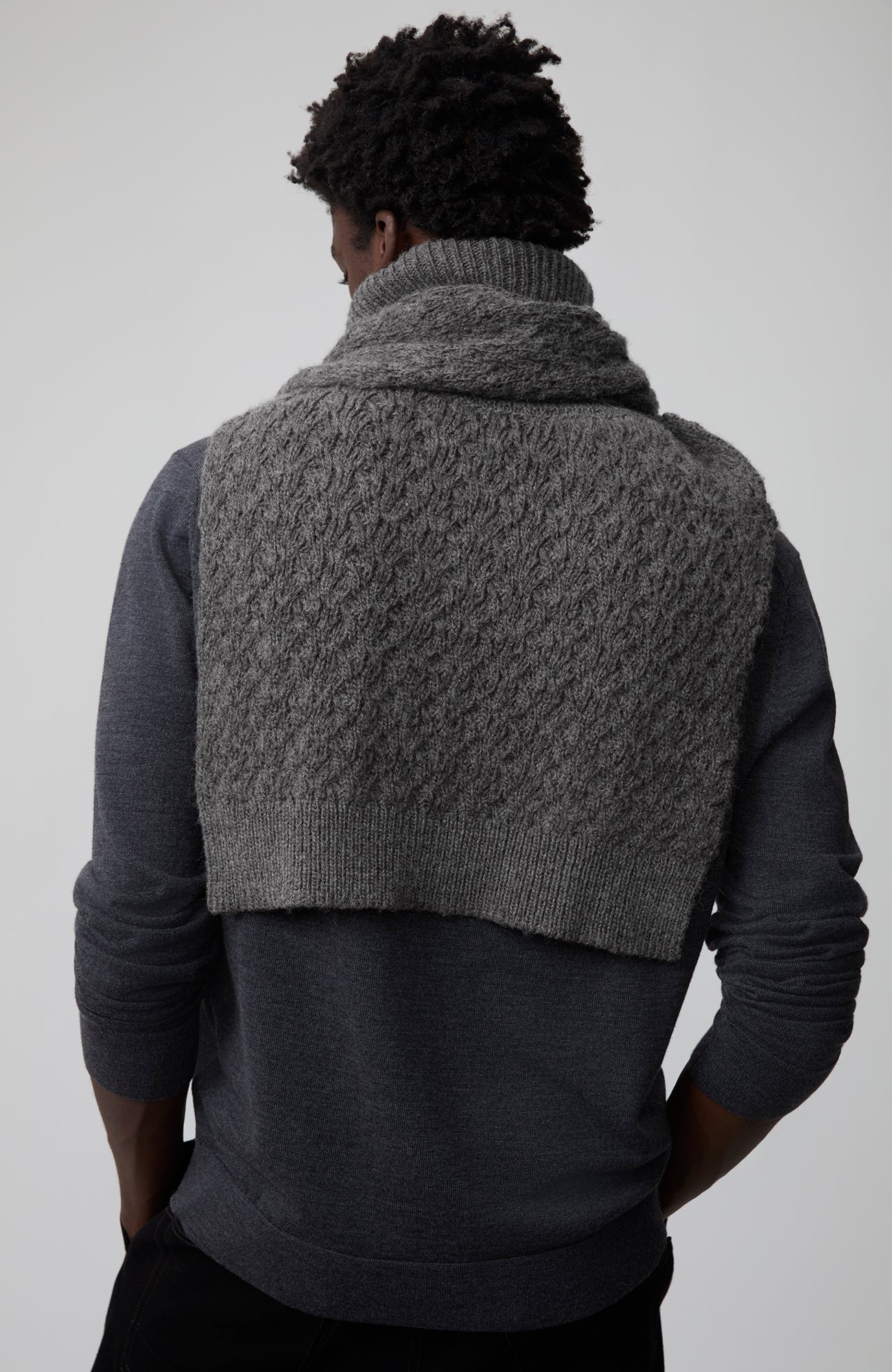 OPICLOTH Wool-Blend Fringed Shawl Scarf