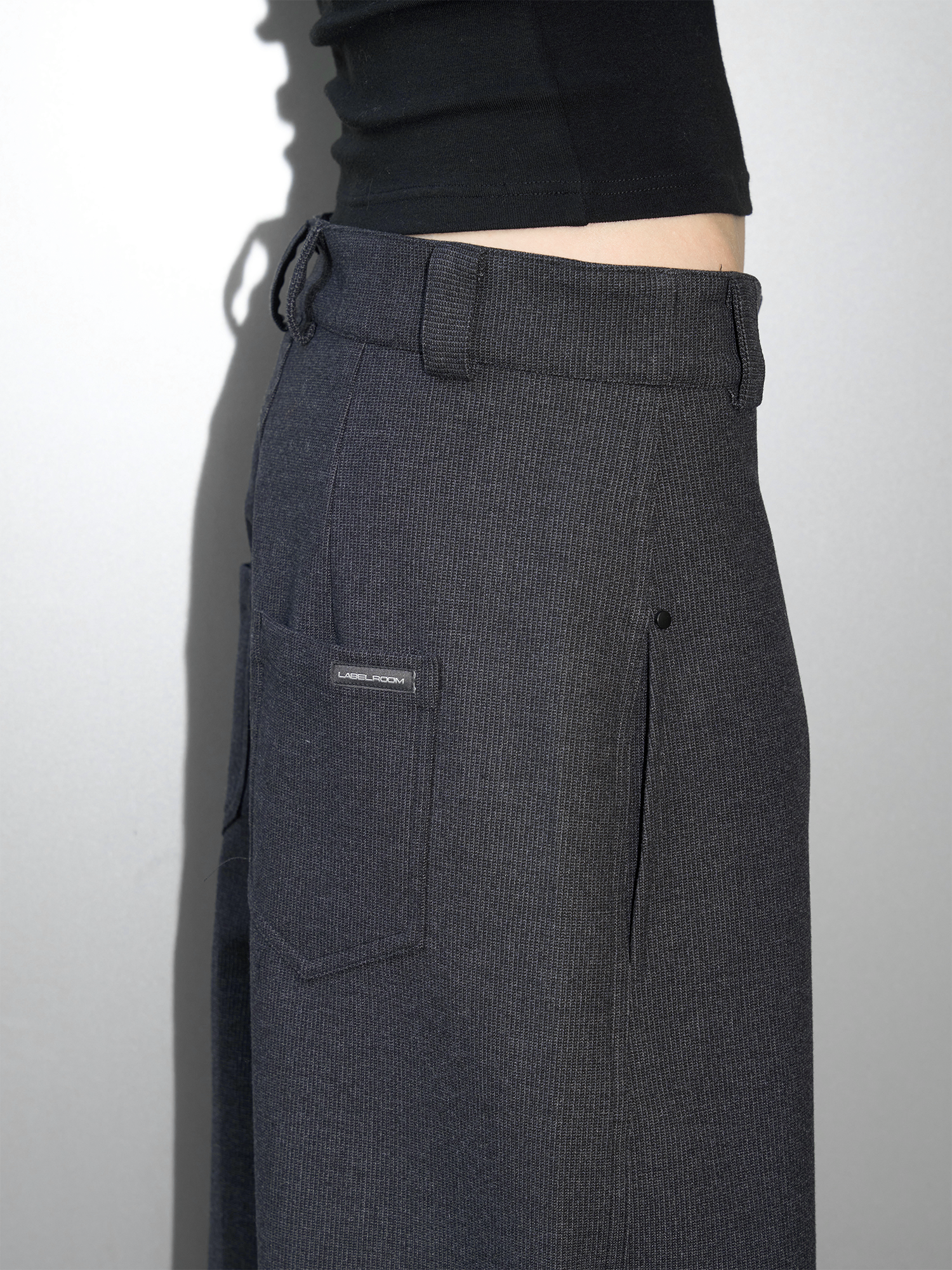 LABELROOM Pincheck Oversized Trousers