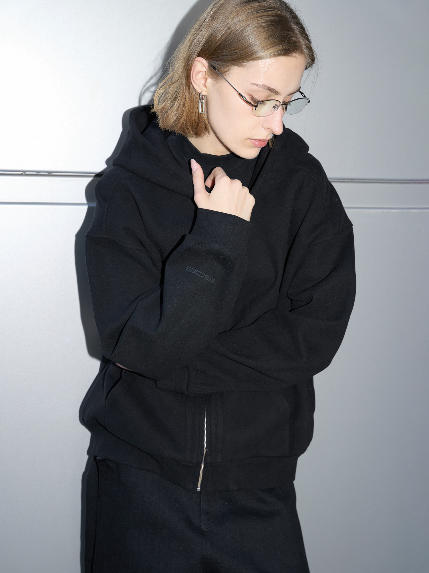 LABELROOM Washed Plush-Touch Hooded Jacket, premium urban and streetwear designers apparel on PROJECTISR.com, LABELROOM