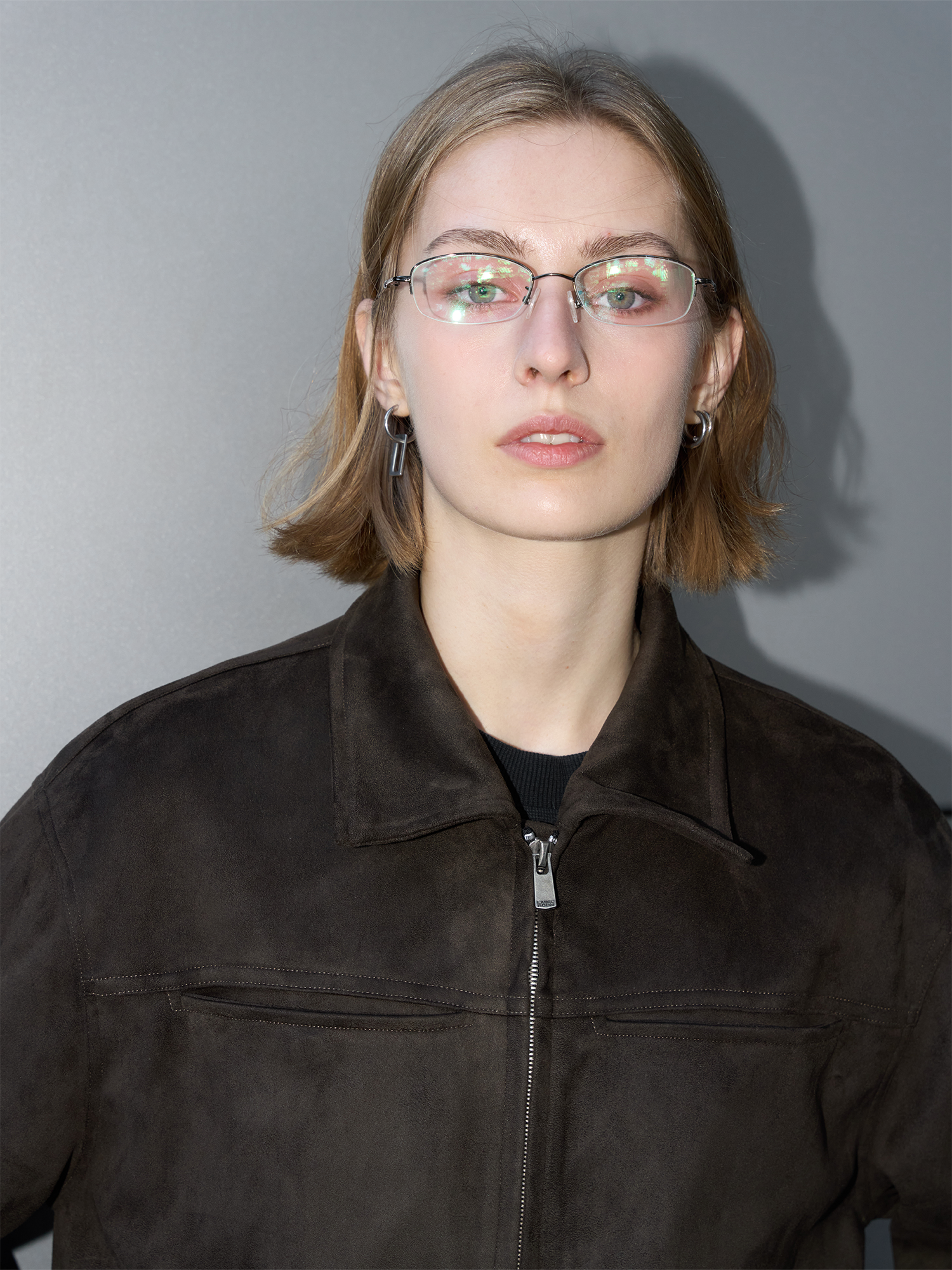 LABELROOM Minimal Faux-Suede Jacket, premium urban and streetwear designers apparel on PROJECTISR.com, LABELROOM