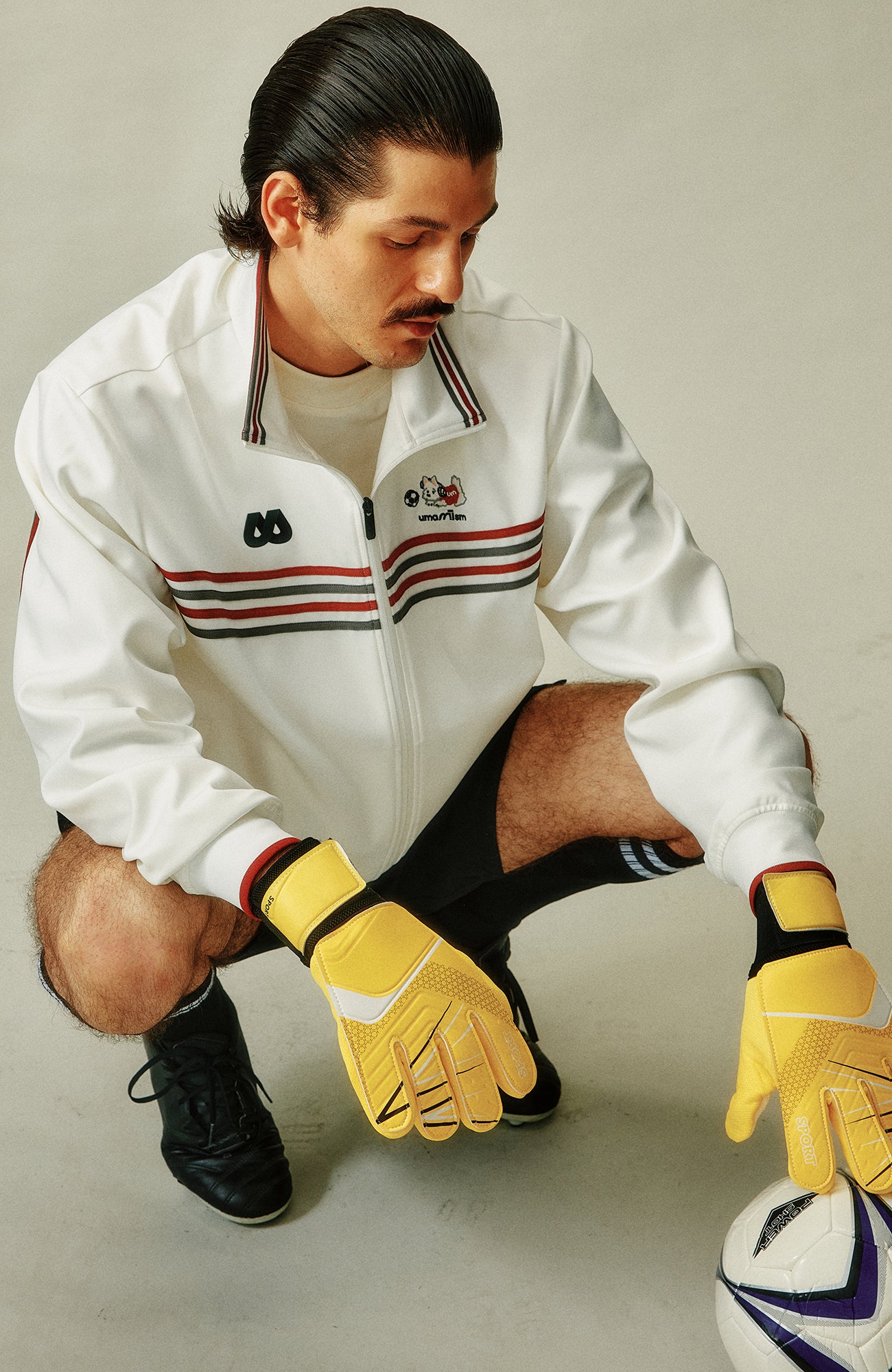 UMAMIISM Retro Striped Track Jacket, premium urban and streetwear designers apparel on PROJECTISR.com, UMAMIISM