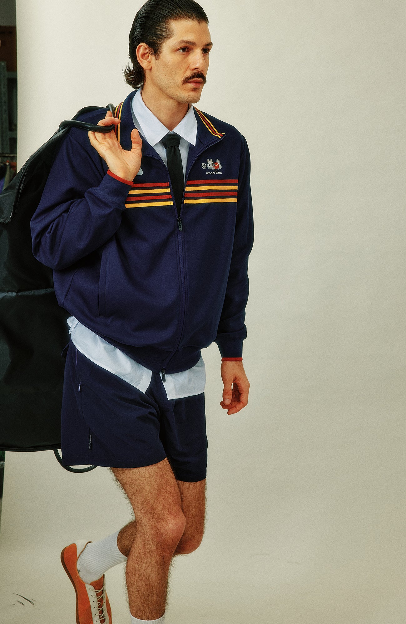 UMAMIISM Retro Striped Track Jacket, premium urban and streetwear designers apparel on PROJECTISR.com, UMAMIISM