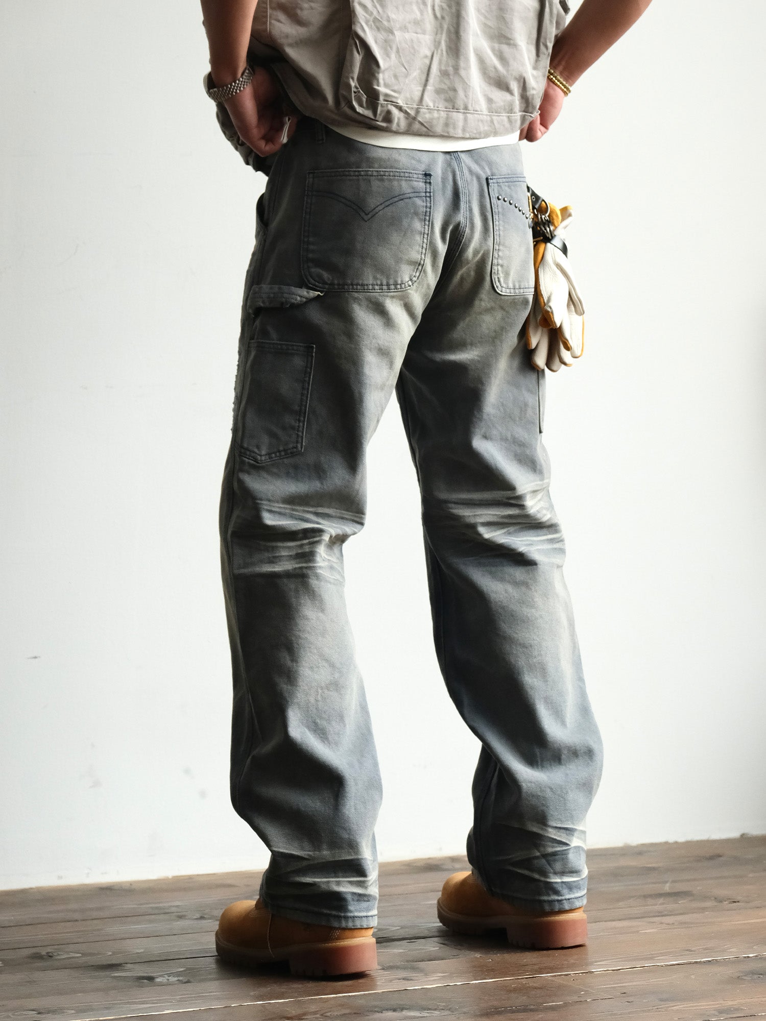 NEIGBORL Retro Distressed Washed Cargo Pants, premium urban and streetwear designers apparel on PROJECTISR.com, NEIGBORL