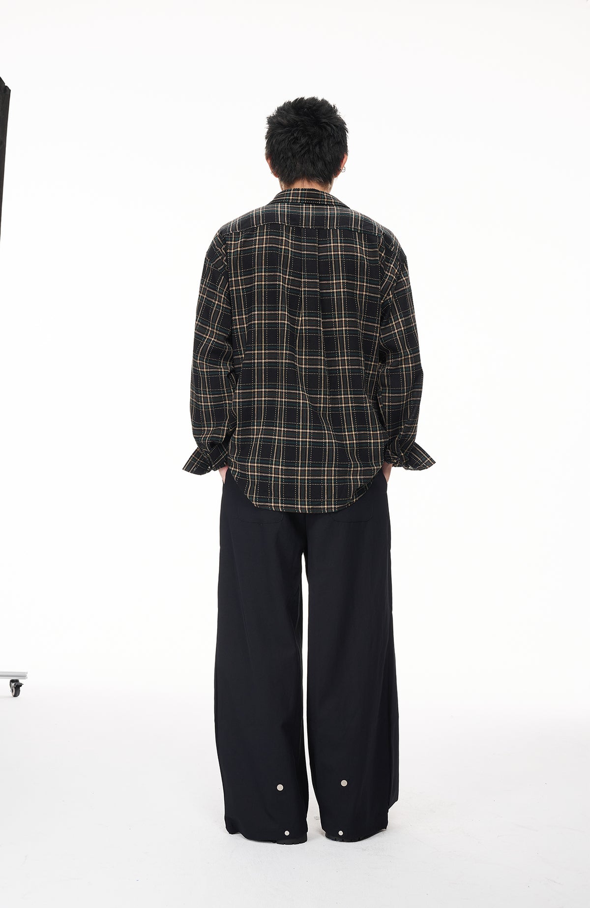 BOTANICA Pleated Wide-Leg Trousers