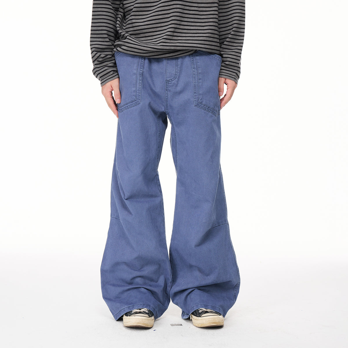 BOTANICA Retro Wide-Leg Multi-Pocket Cargo Jeans