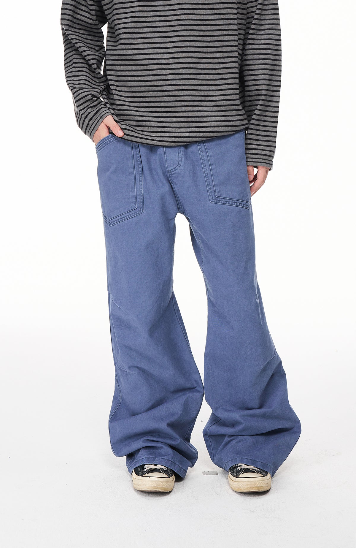 BOTANICA Retro Wide-Leg Multi-Pocket Cargo Jeans