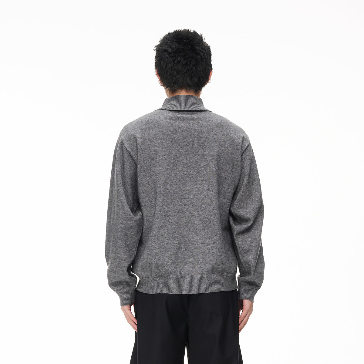 BOTANICA Wool-Blend Slim Turtleneck Sweater