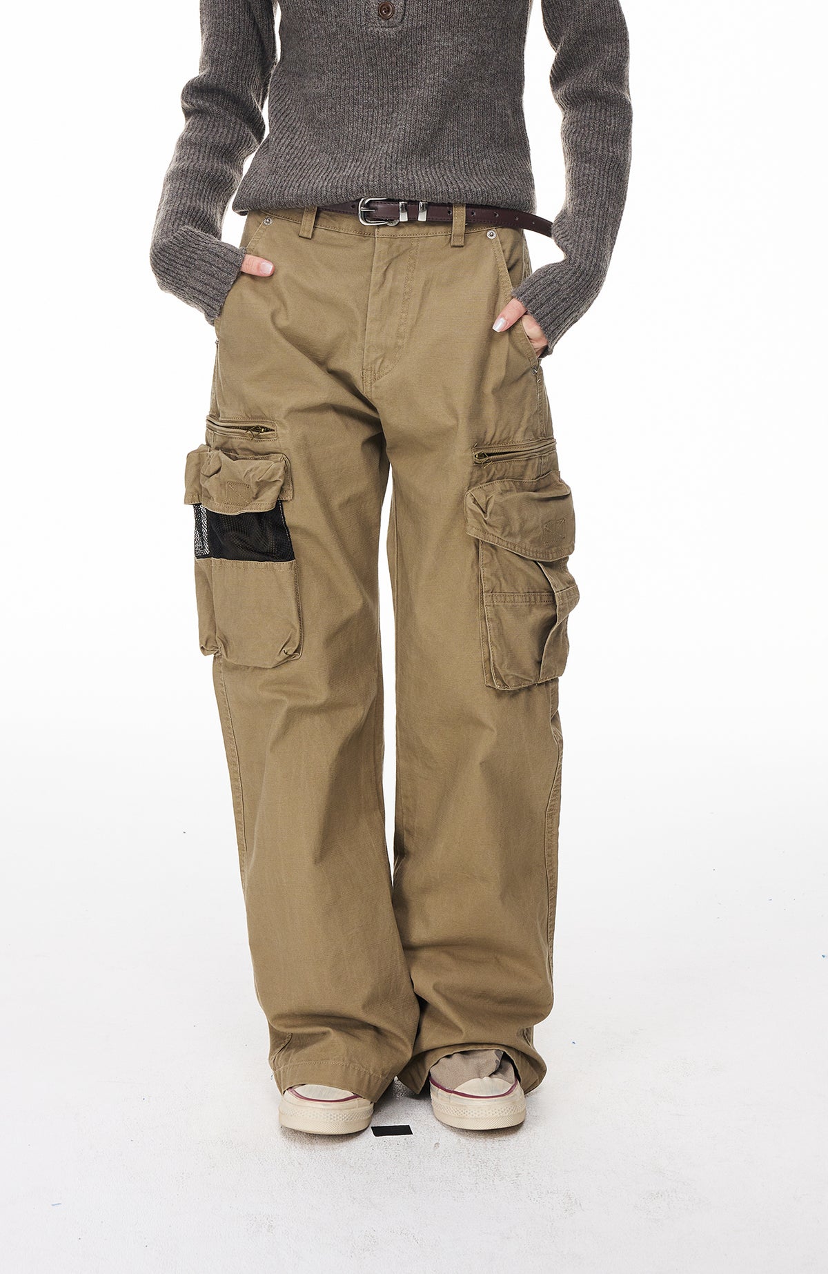 BOTANICA Washed Multi-Pocket Cargo Jeans