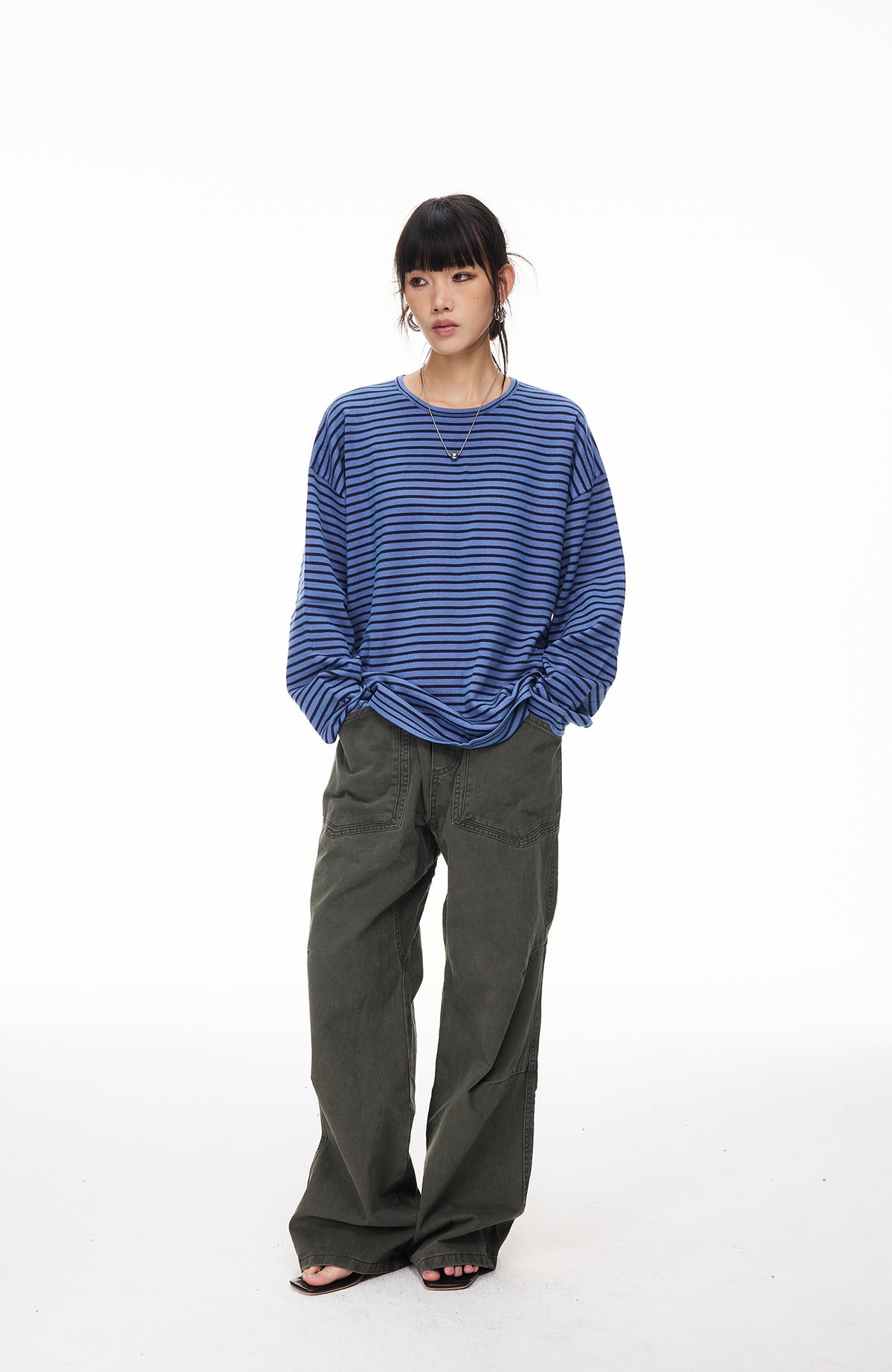 BOTANICA Retro Wide-Leg Multi-Pocket Cargo Jeans