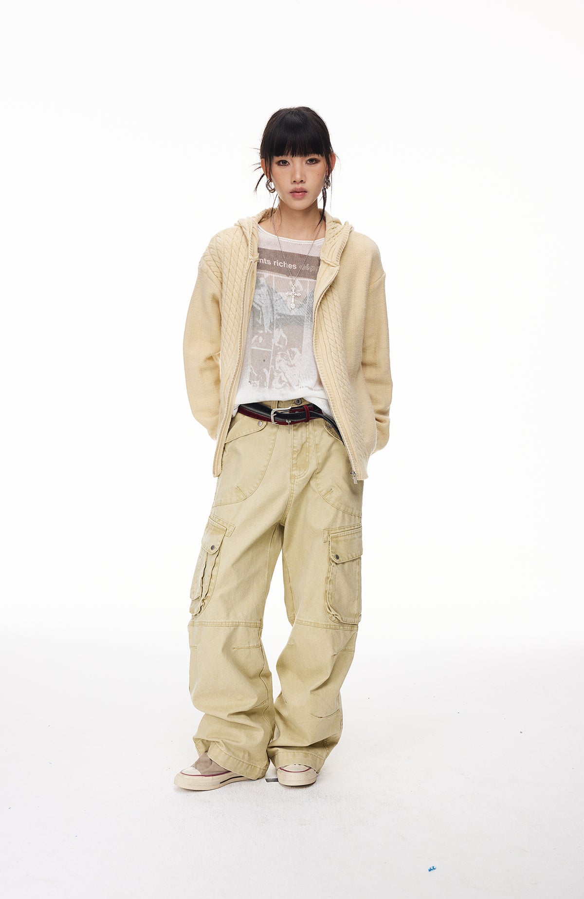 BOTANICA Deconstructed Multi-Pocket Washed Cargo Jeans