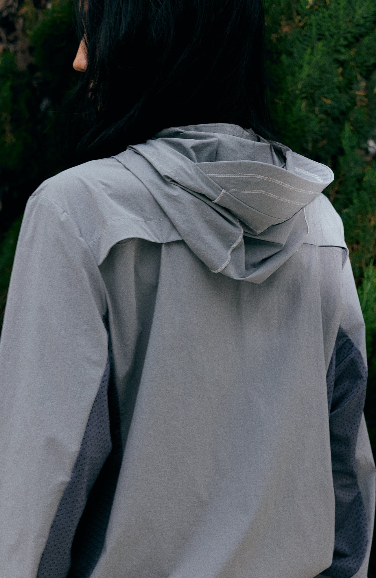 KREATE Asymmetrical Zip-Up UV Hooded Jacket, premium urban and streetwear designers apparel on PROJECTISR.com, KREATE