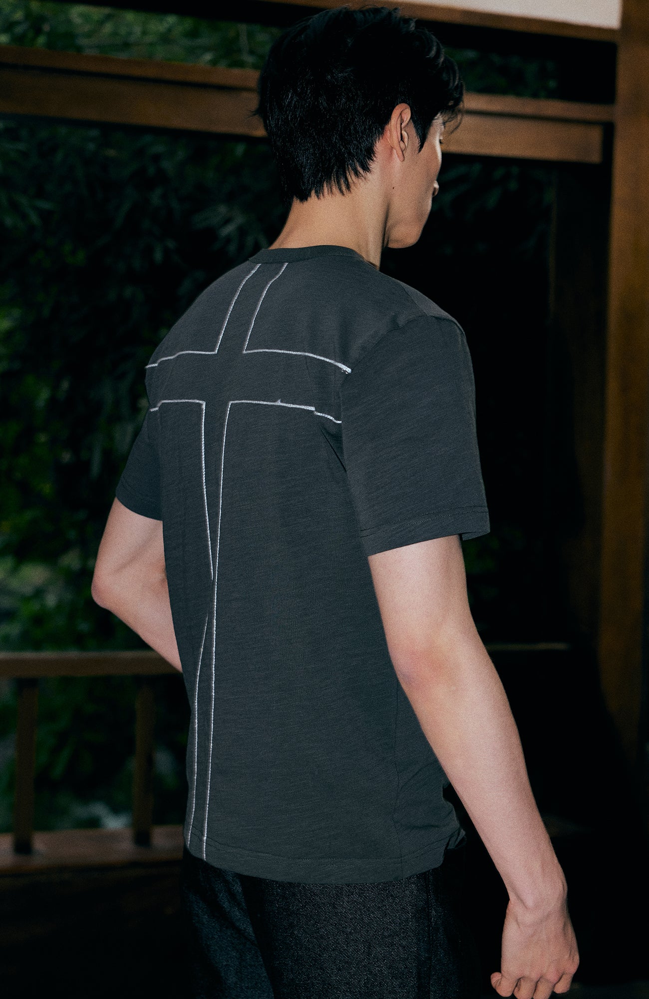 KREATE Cross-Stitch Henley T-Shirt, premium urban and streetwear designers apparel on PROJECTISR.com, KREATE