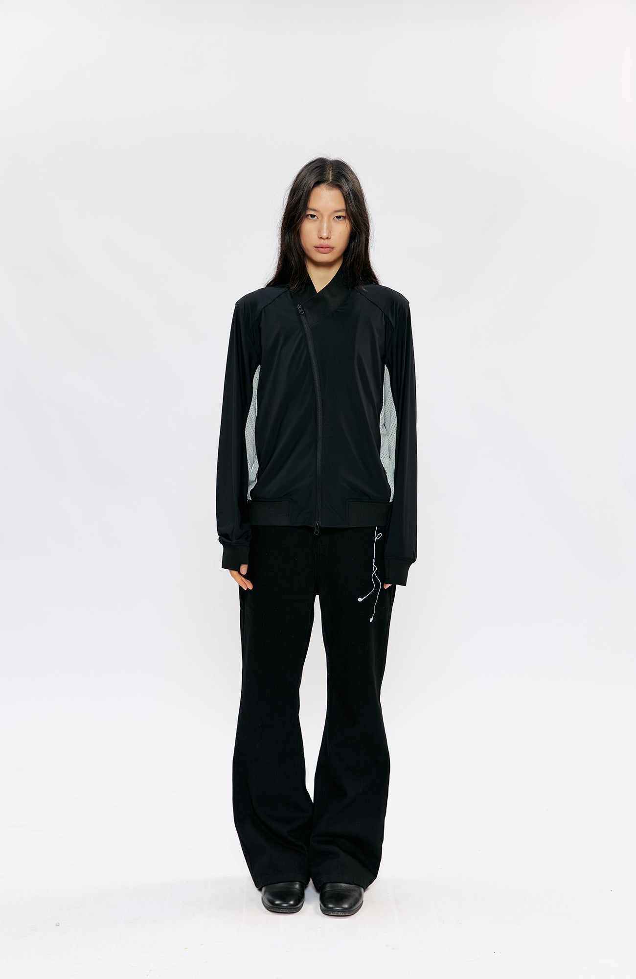 KREATE Music-Note Embroidered Flared Jeans, premium urban and streetwear designers apparel on PROJECTISR.com, KREATE