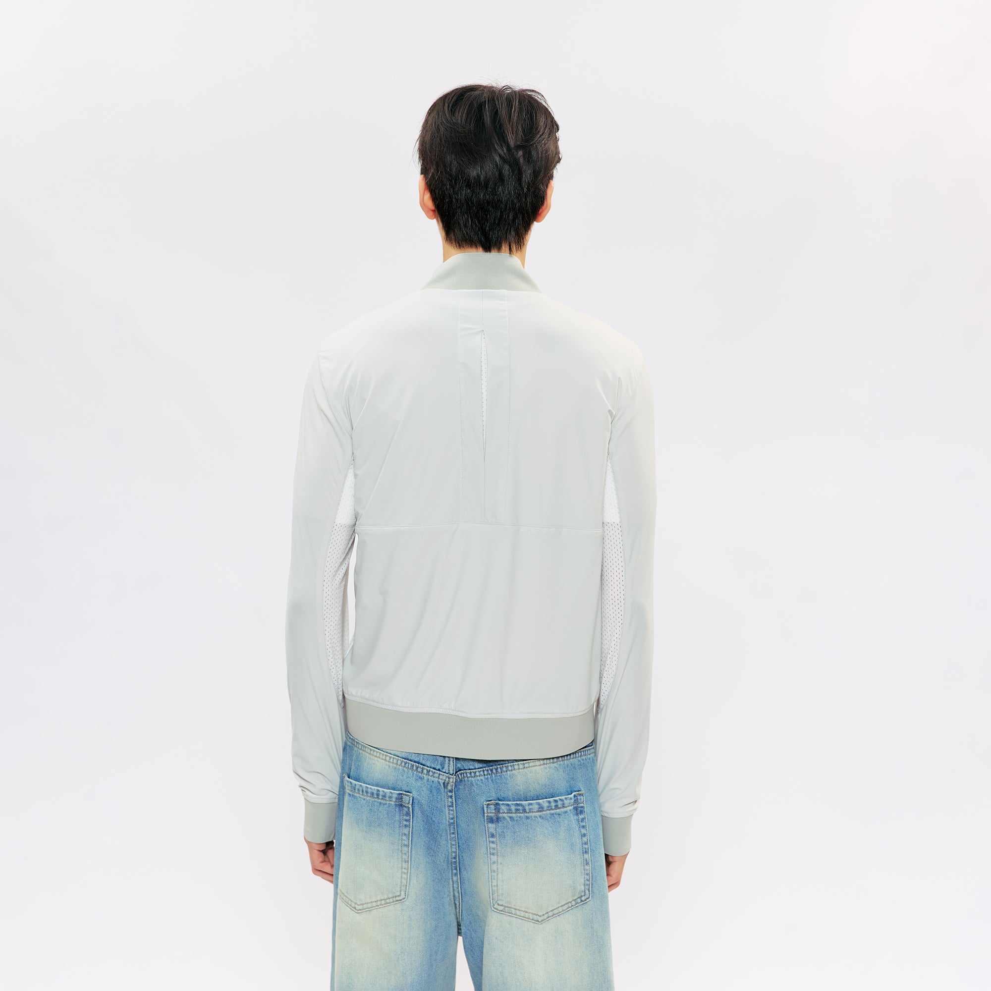 KREATE Asymmetric Zip Slim Sun Shield Jacket, premium urban and streetwear designers apparel on PROJECTISR.com, KREATE