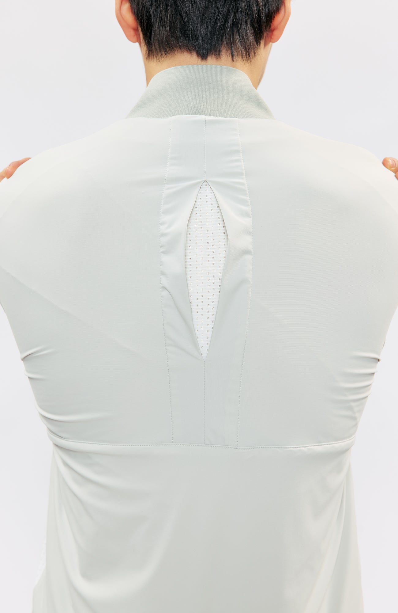 KREATE Asymmetric Zip Slim Sun Shield Jacket, premium urban and streetwear designers apparel on PROJECTISR.com, KREATE