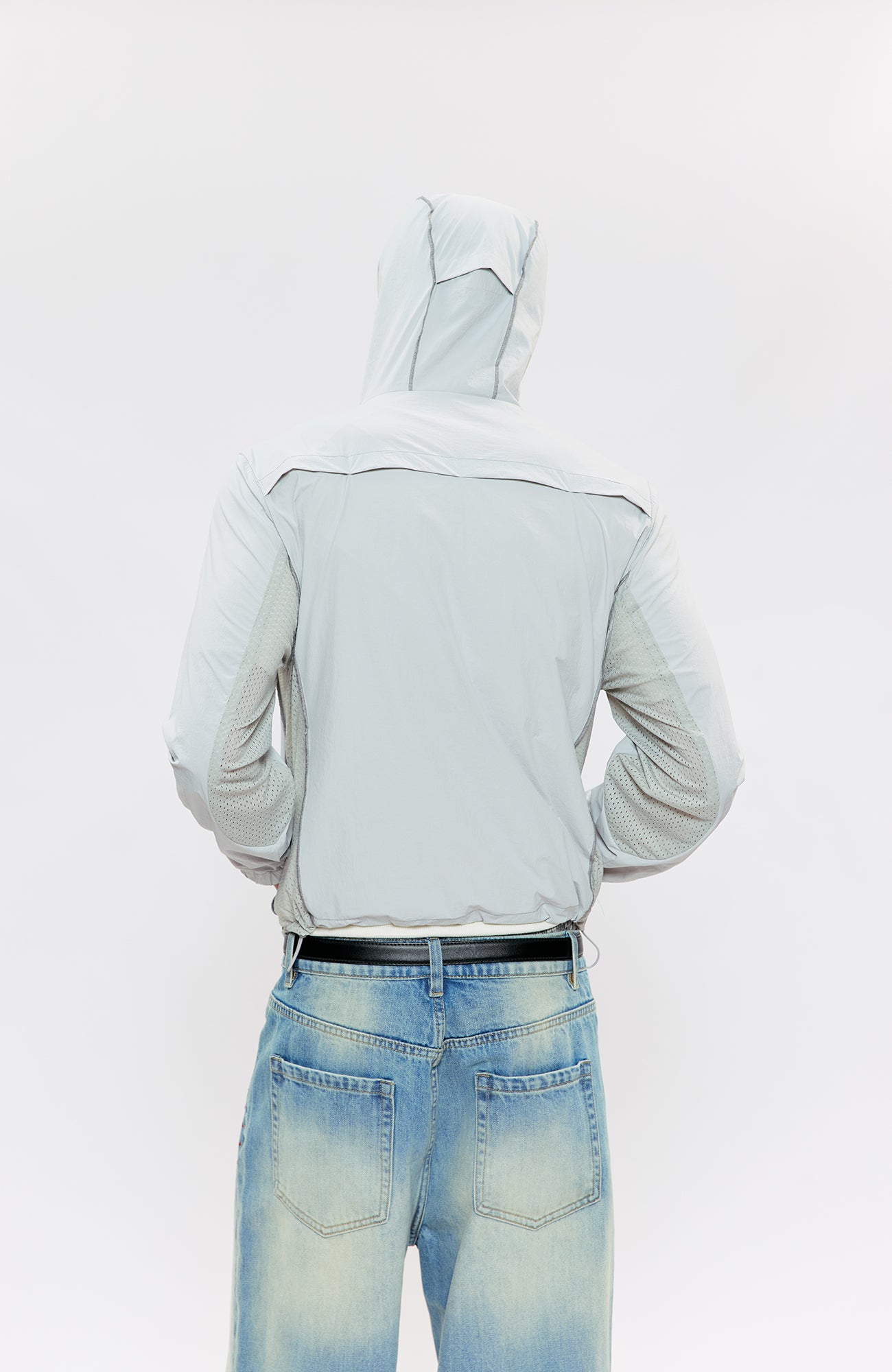 KREATE Contrast-Seam Sun Shield Jacket, premium urban and streetwear designers apparel on PROJECTISR.com, KREATE