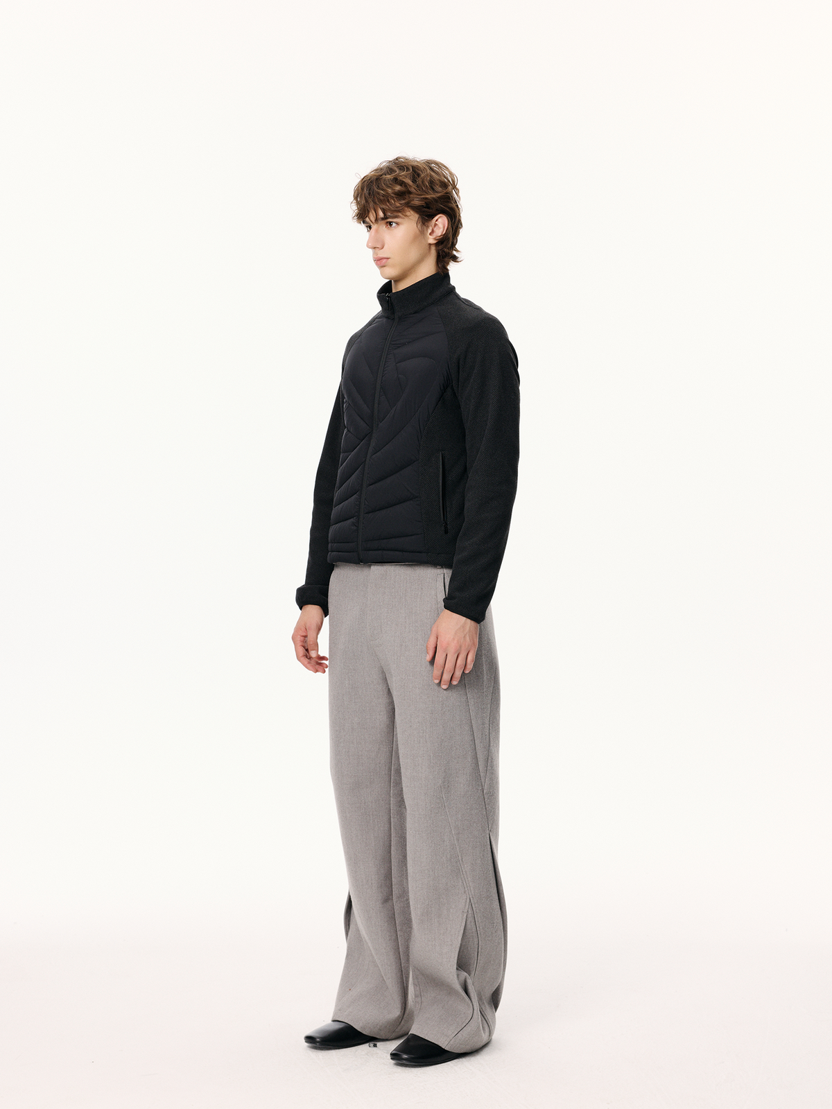 KREATE Ribbed Spliced Goose Down Jacket