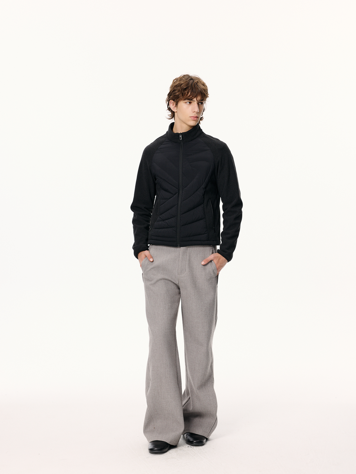 KREATE Ribbed Spliced Goose Down Jacket