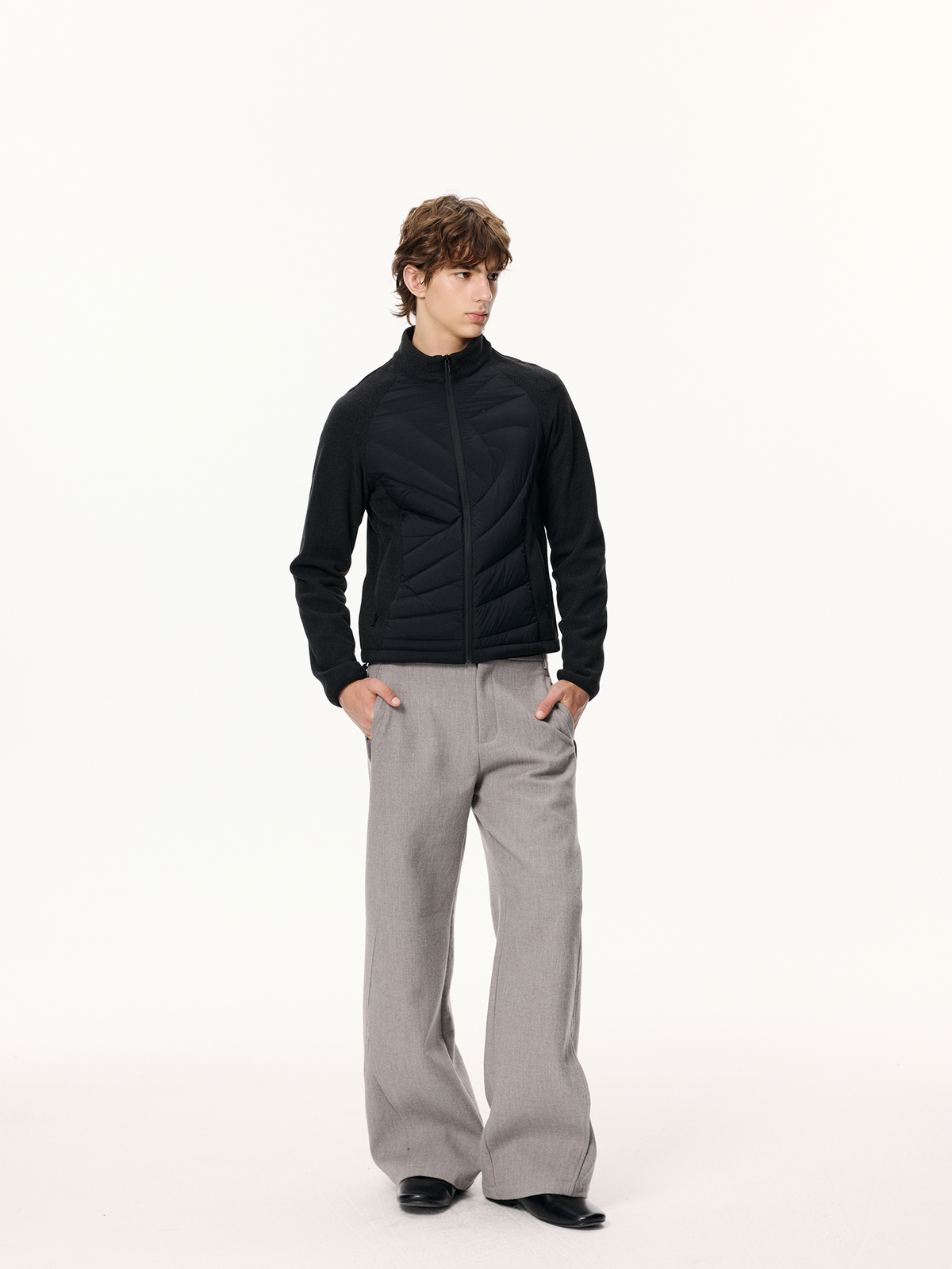 KREATE Ribbed Spliced Goose Down Jacket
