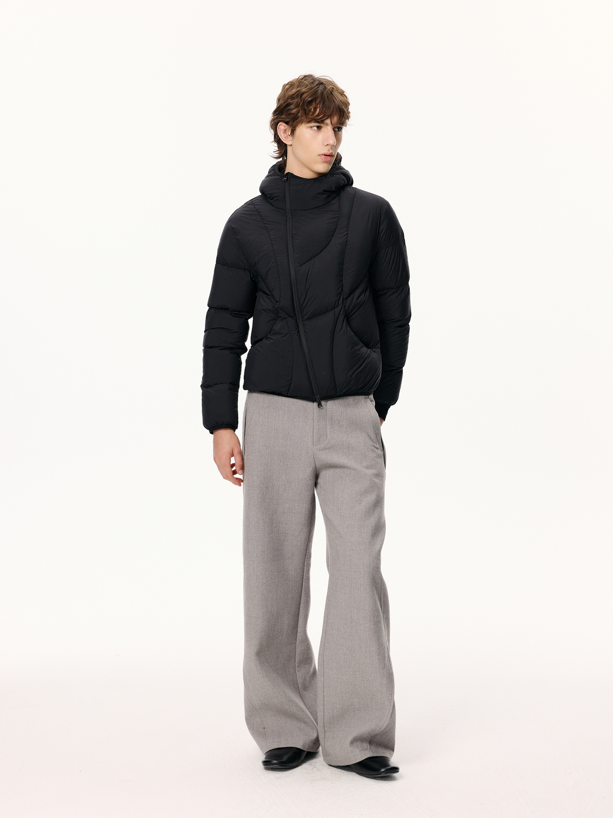 KREATE Linear Splice Flared Trousers