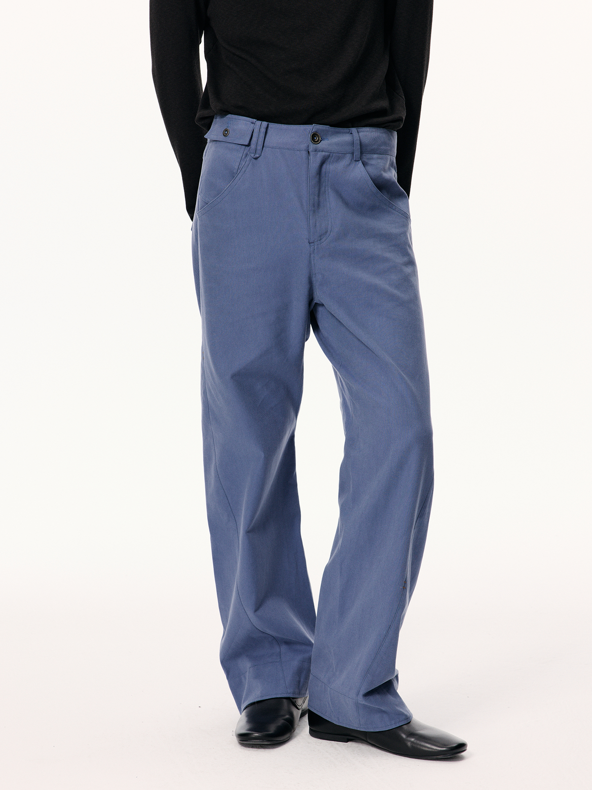 KREATE Spiral-Cut Straight-Leg Trousers