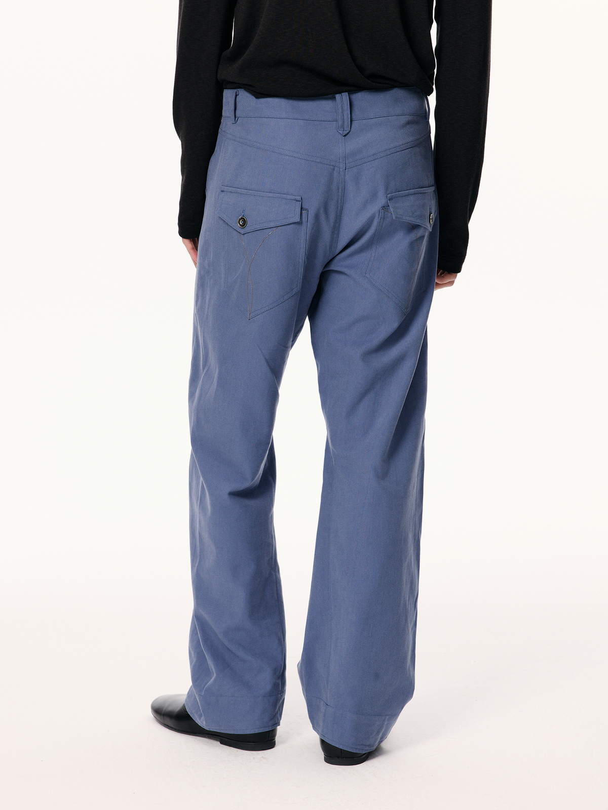 KREATE Spiral-Cut Straight-Leg Trousers