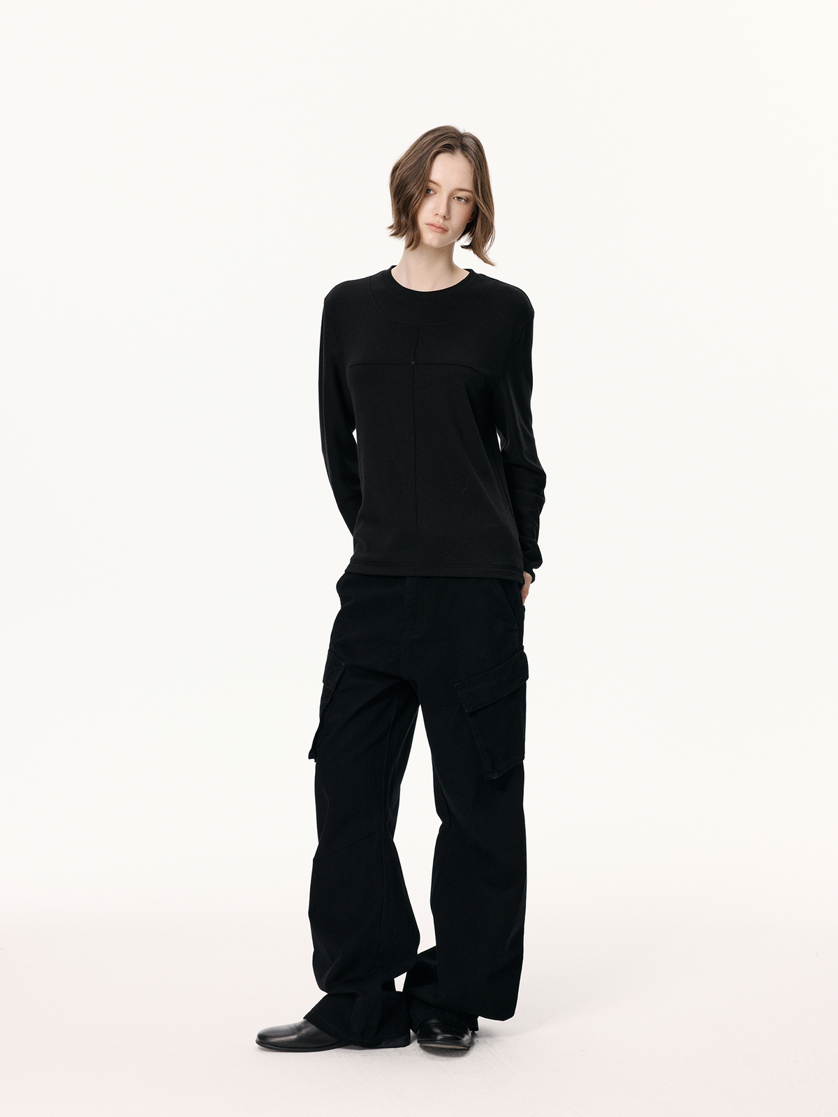 KREATE Spiral-Cut Straight-Leg Trousers