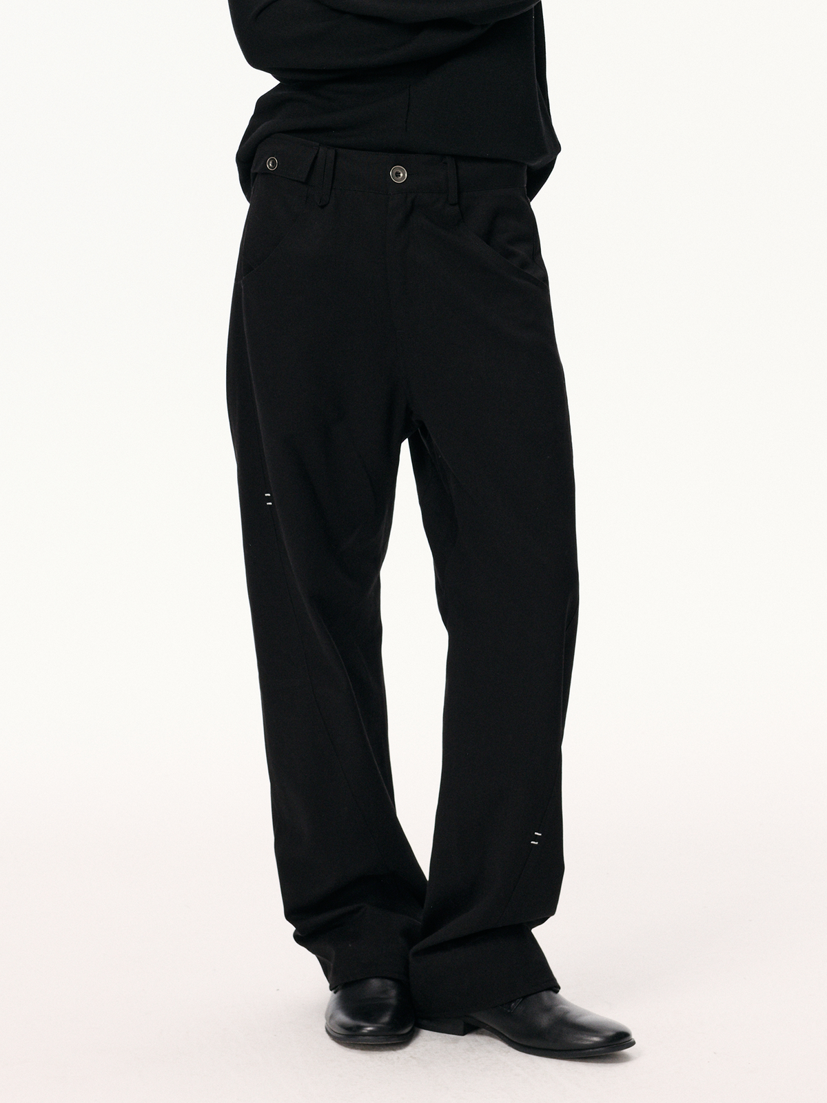 KREATE Spiral-Cut Straight-Leg Trousers