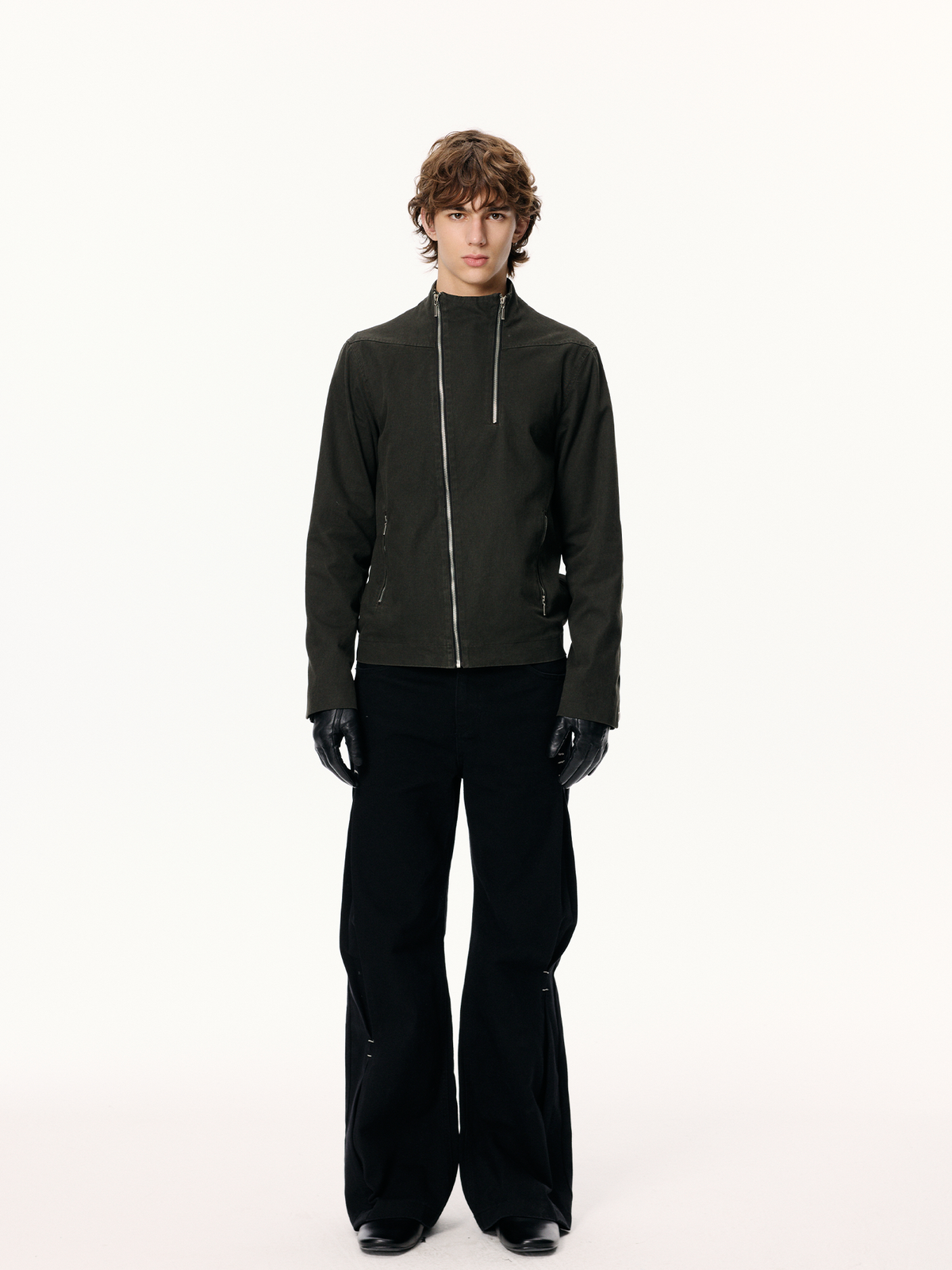 KREATE Pleated Washed Jeans