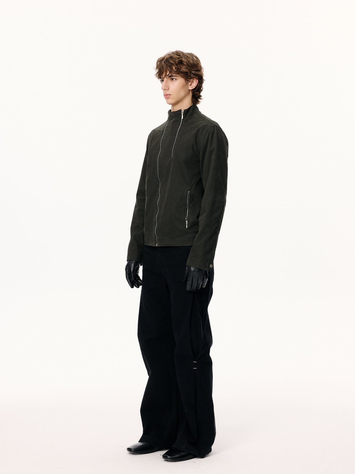KREATE Pleated Washed Jeans