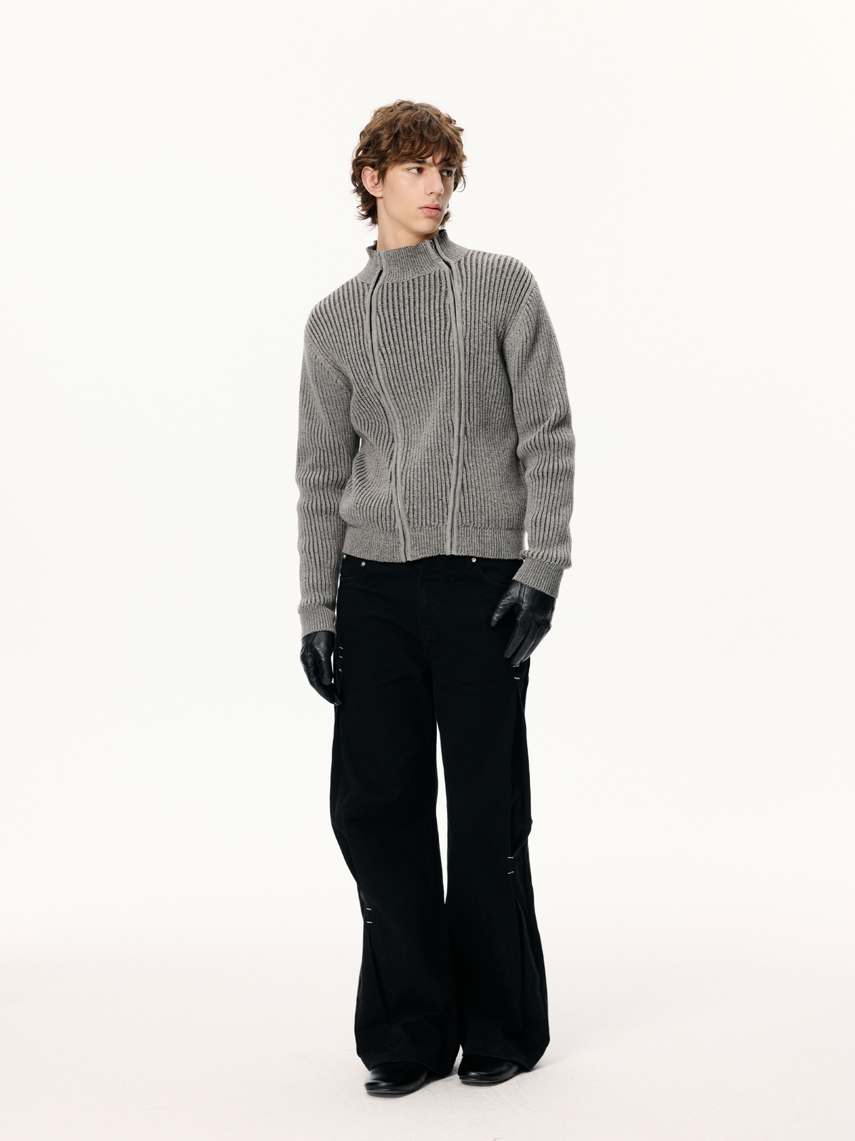 KREATE Pleated Washed Jeans