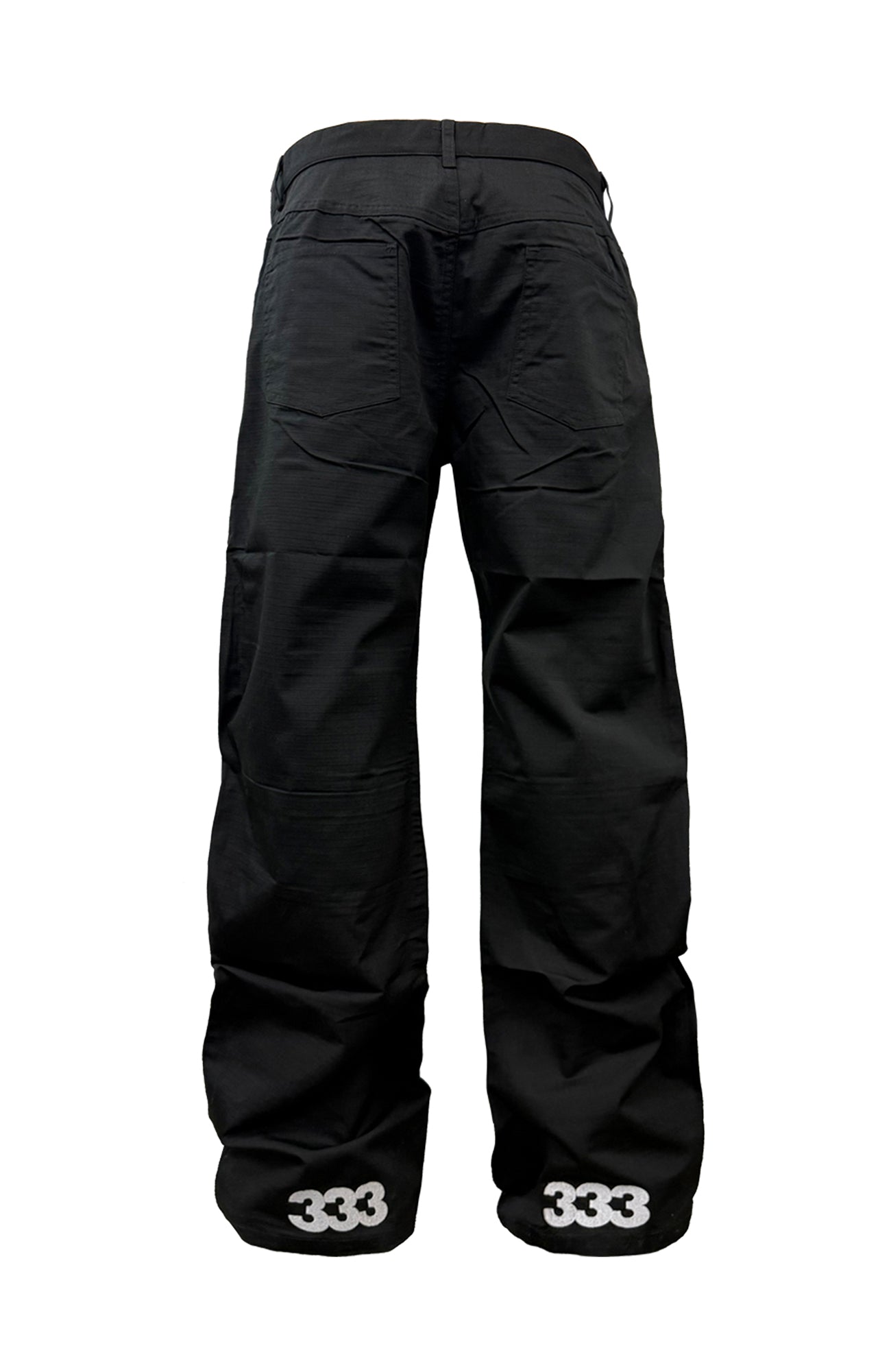PCCVISION Essential LOGO Wrinkled Baggy Pants