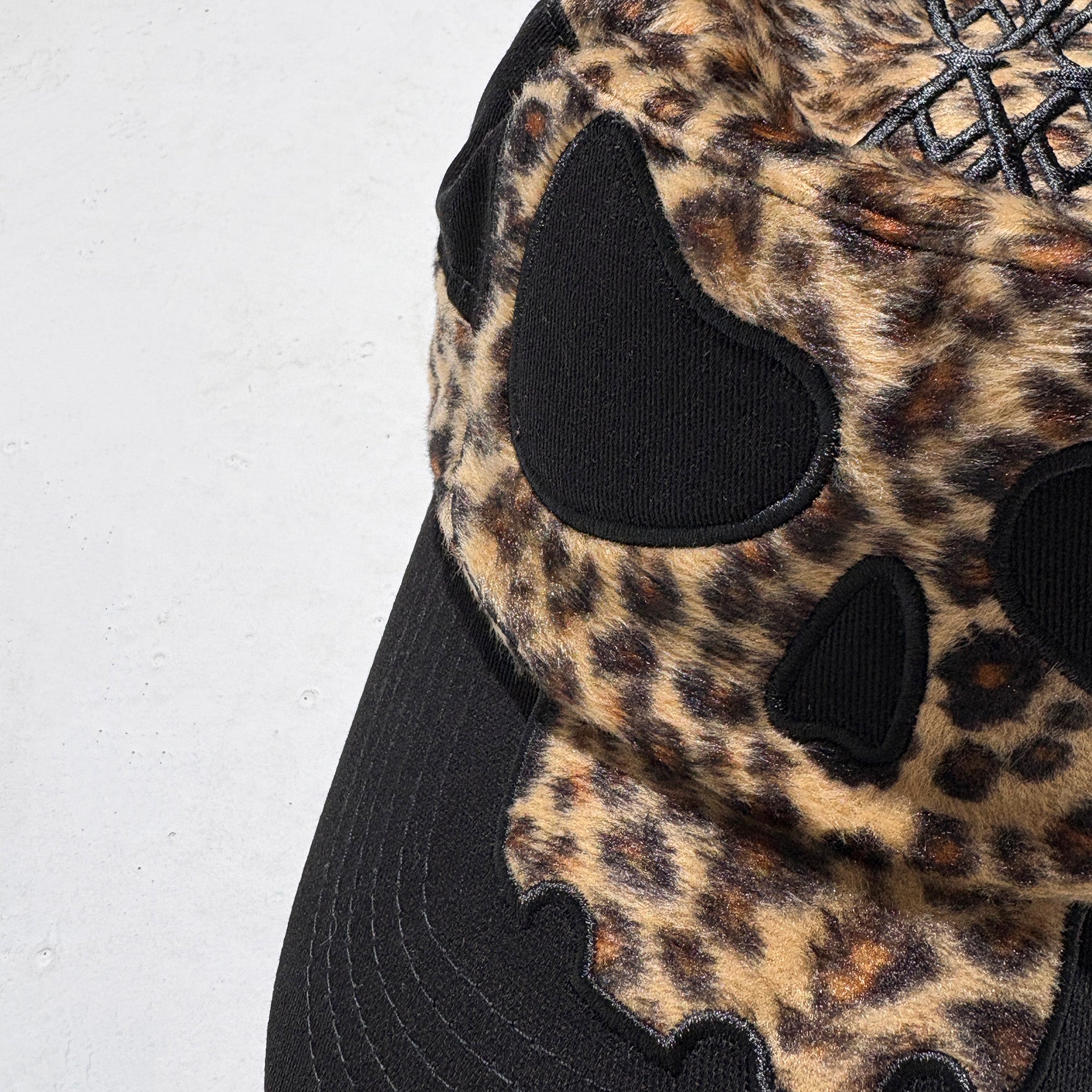 PCCVISION Leopard Skull Patchwork Field Cap