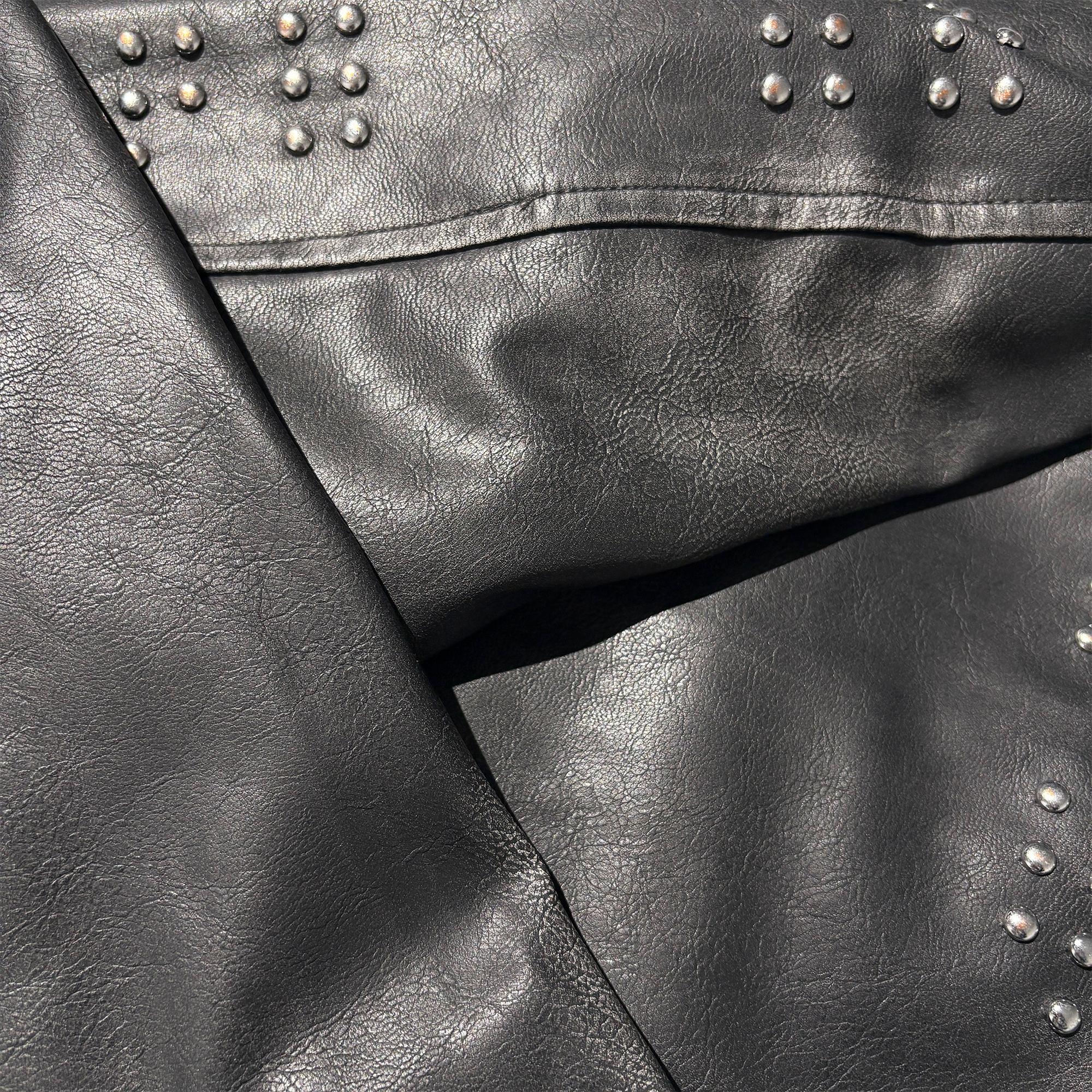 PCCVISION x GMK Distressed Studded Leather Jacket