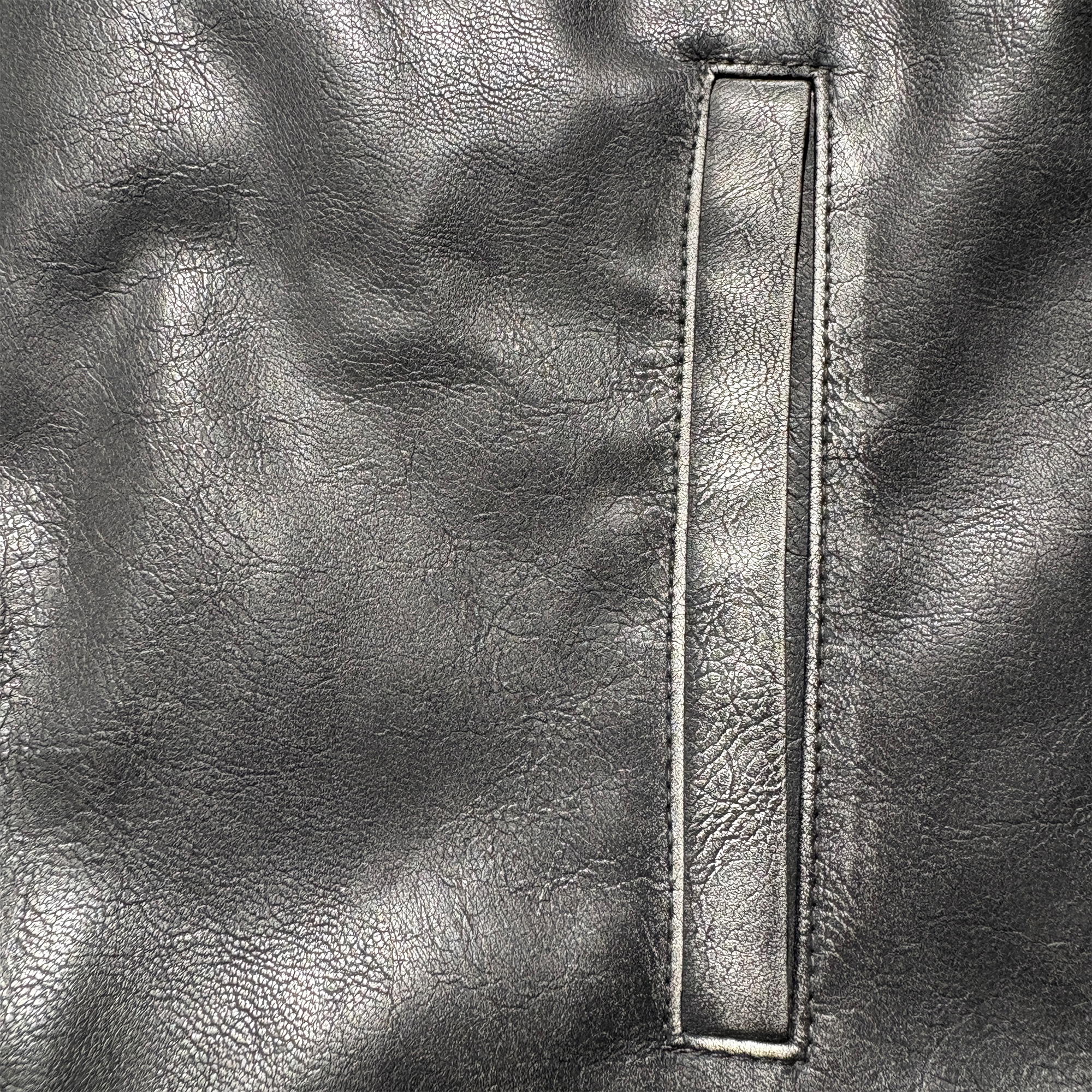 PCCVISION x GMK Distressed Studded Leather Jacket