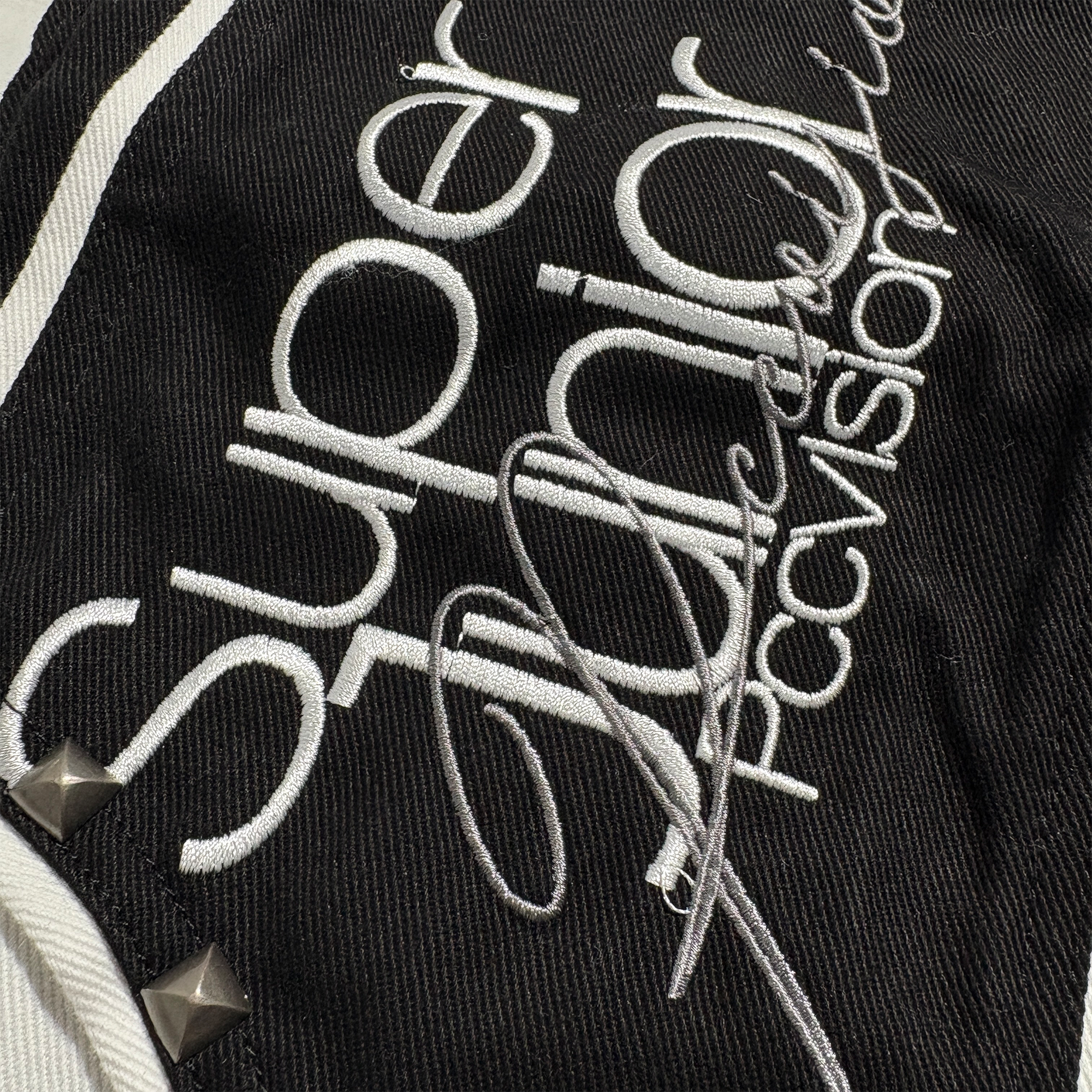 PCCVISION Studded Embroidered Baggy Pants, premium urban and streetwear designers apparel on PROJECTISR.com, PCCVISION