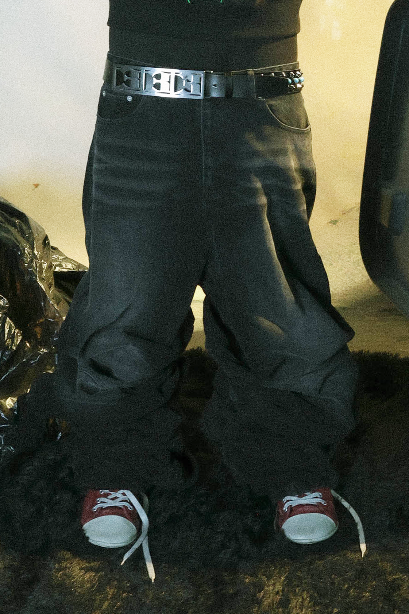 メンズ PCCVISION black denim