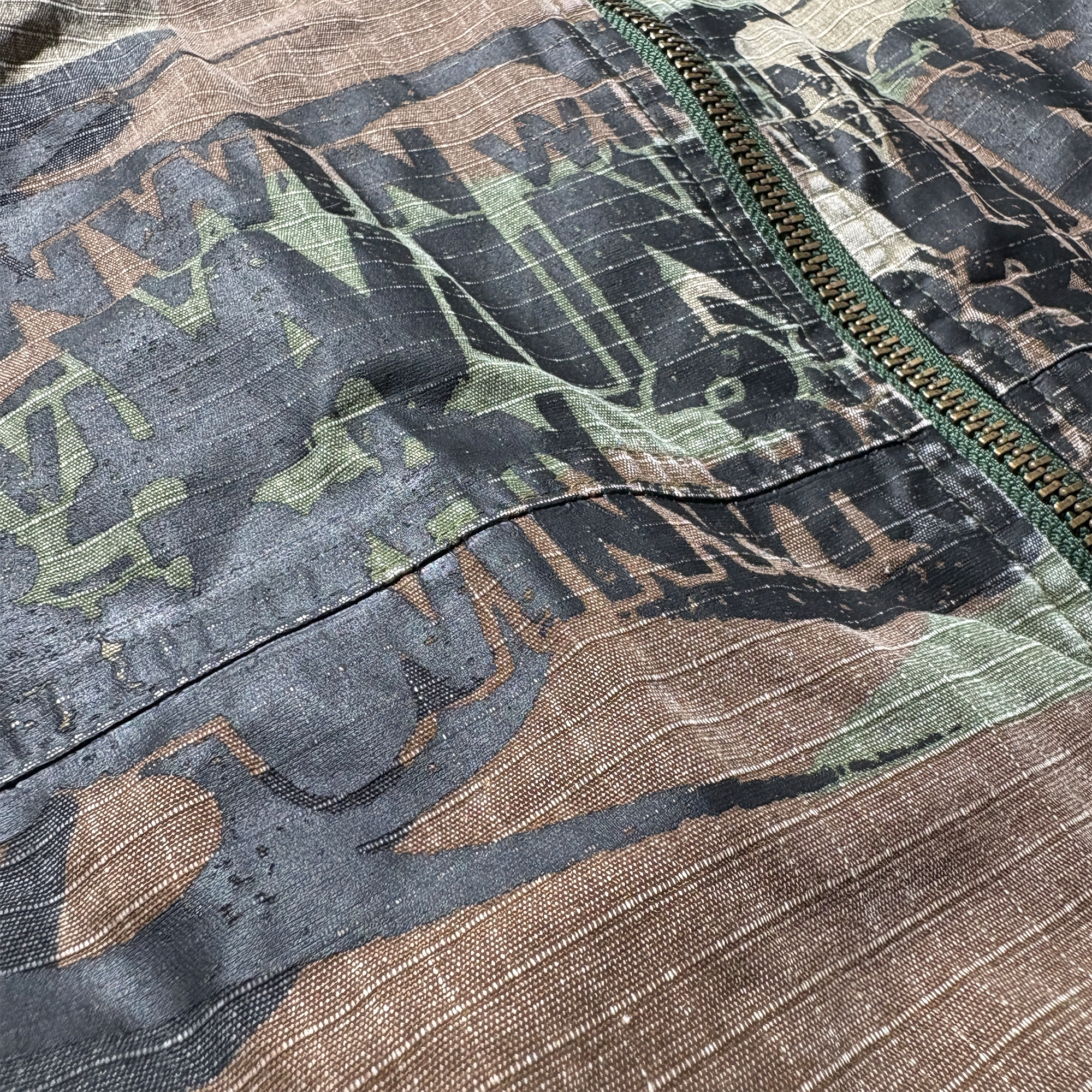 PCCVISION Detachable-Hood Camo Bomber