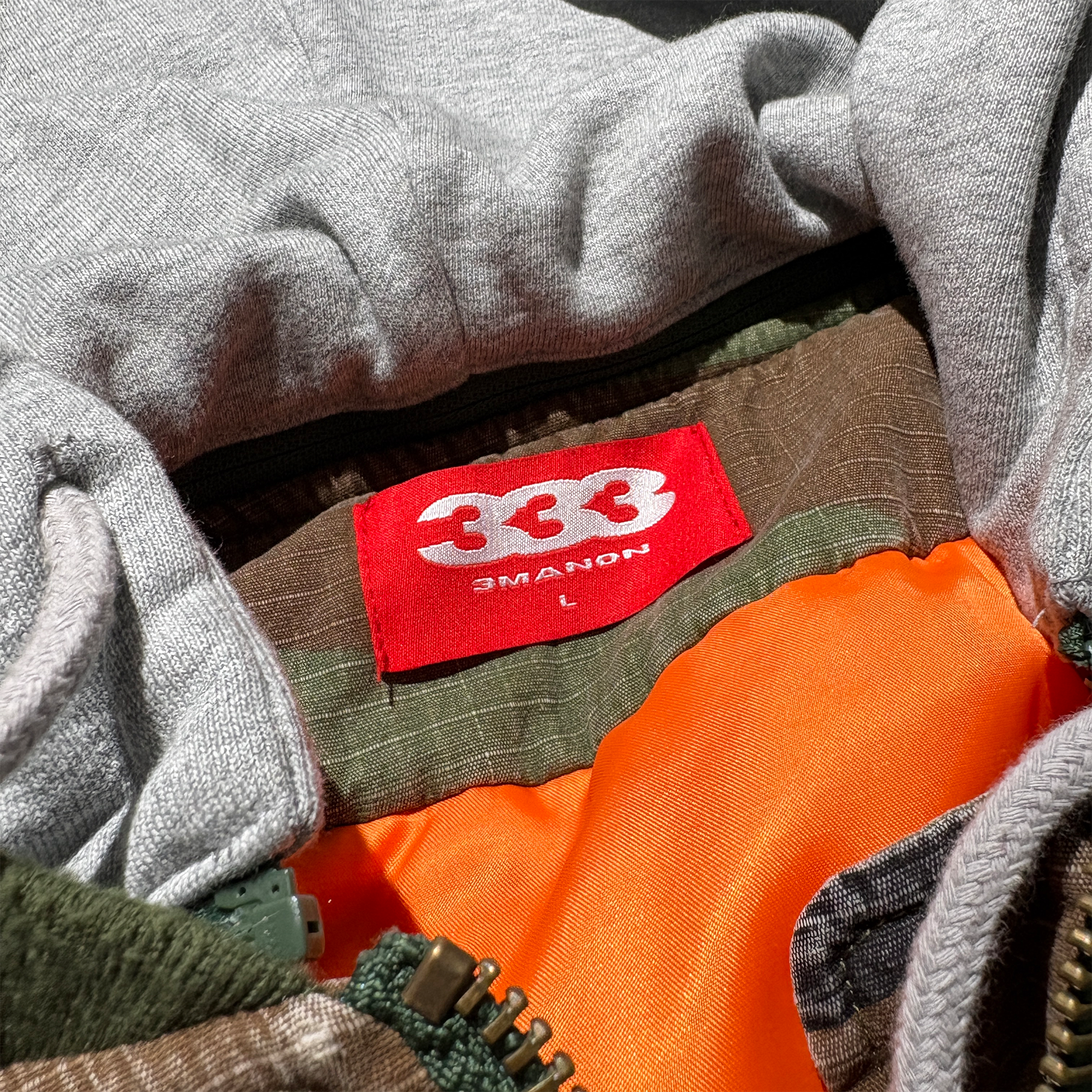 PCCVISION Detachable-Hood Camo Bomber