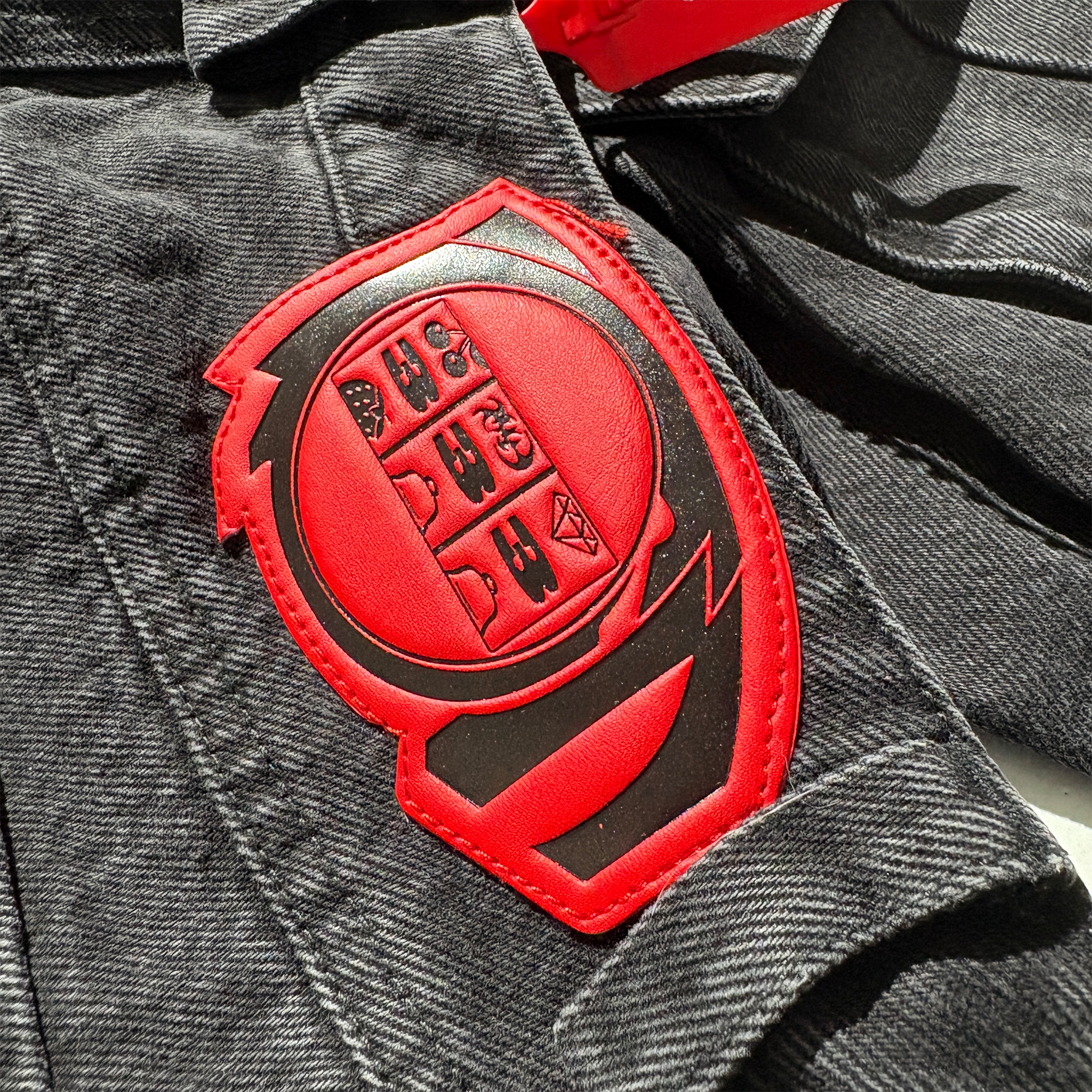 PCCVISION Washed Double-Layered Multi-Pockets Jeans