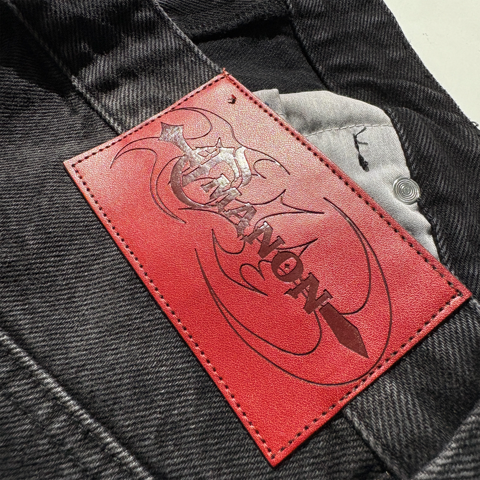 PCCVISION Distressed Wrinkled Stacked Baggy Jeans