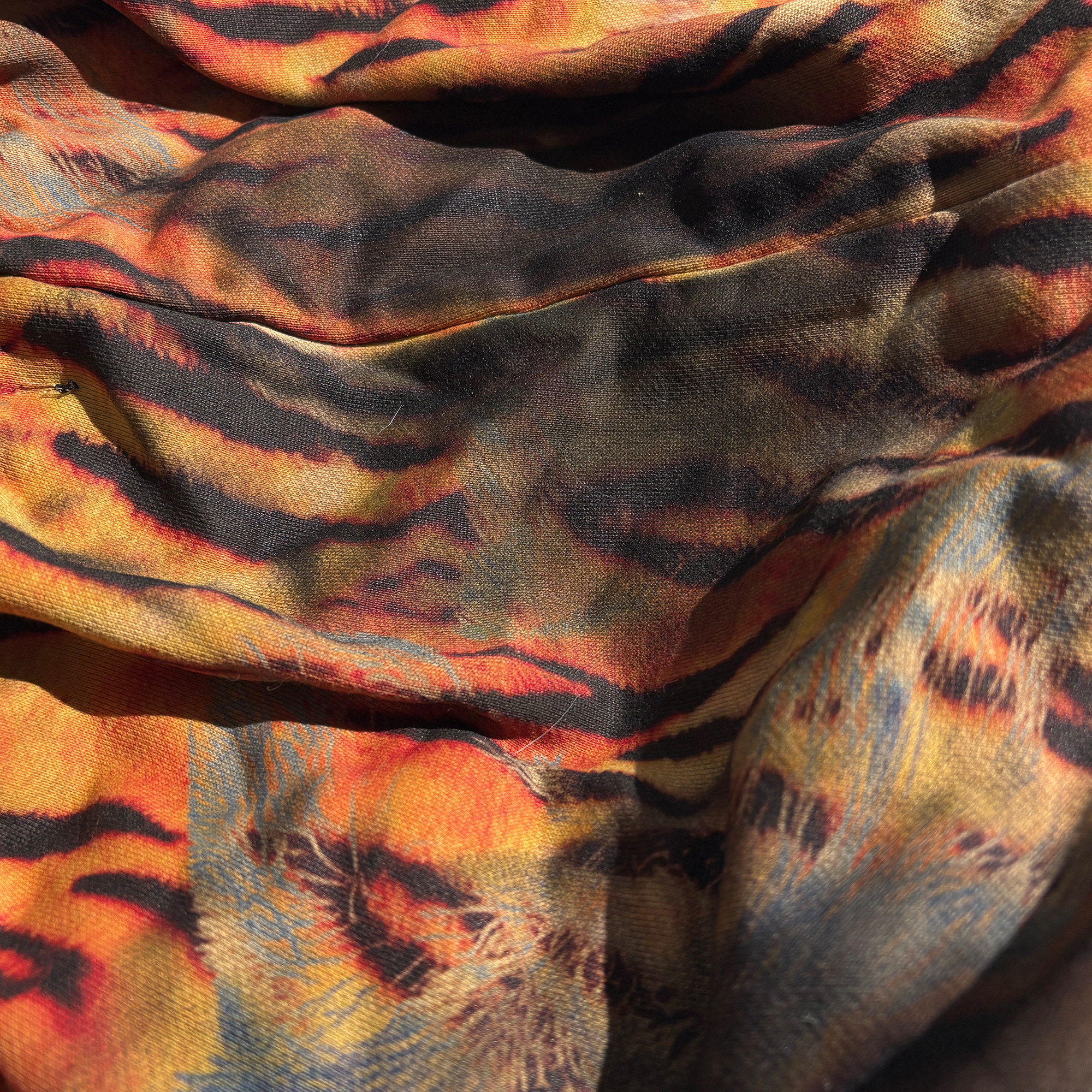 PCCVISION Full-Print Washed Drawstring Sweatpants