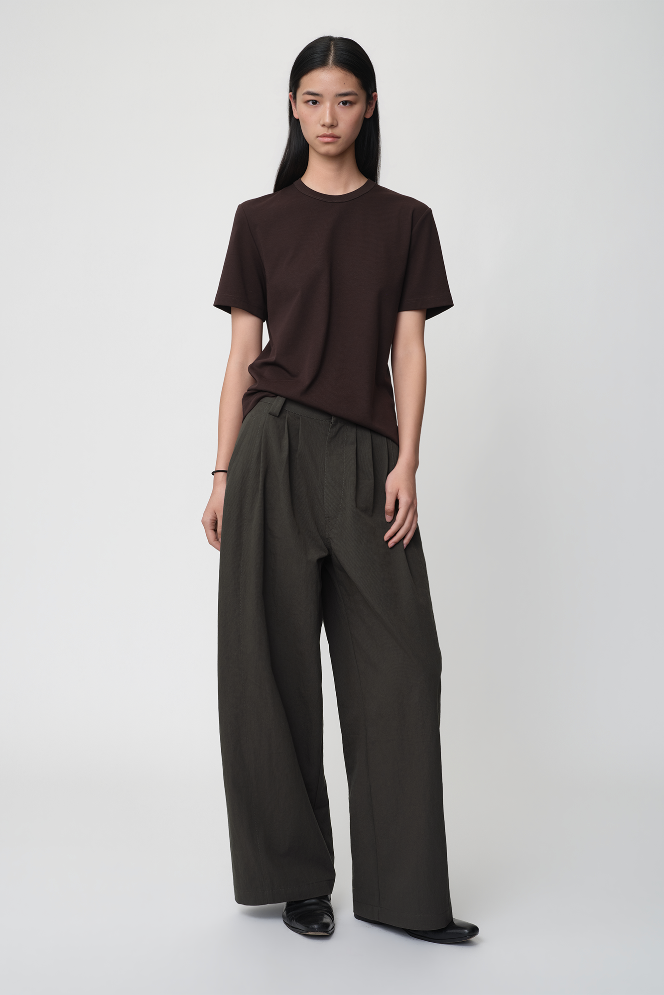 OPICLOTH Retro Pleated Wide-Leg Trousers, premium urban and streetwear designers apparel on PROJECTISR.com, OPICLOTH