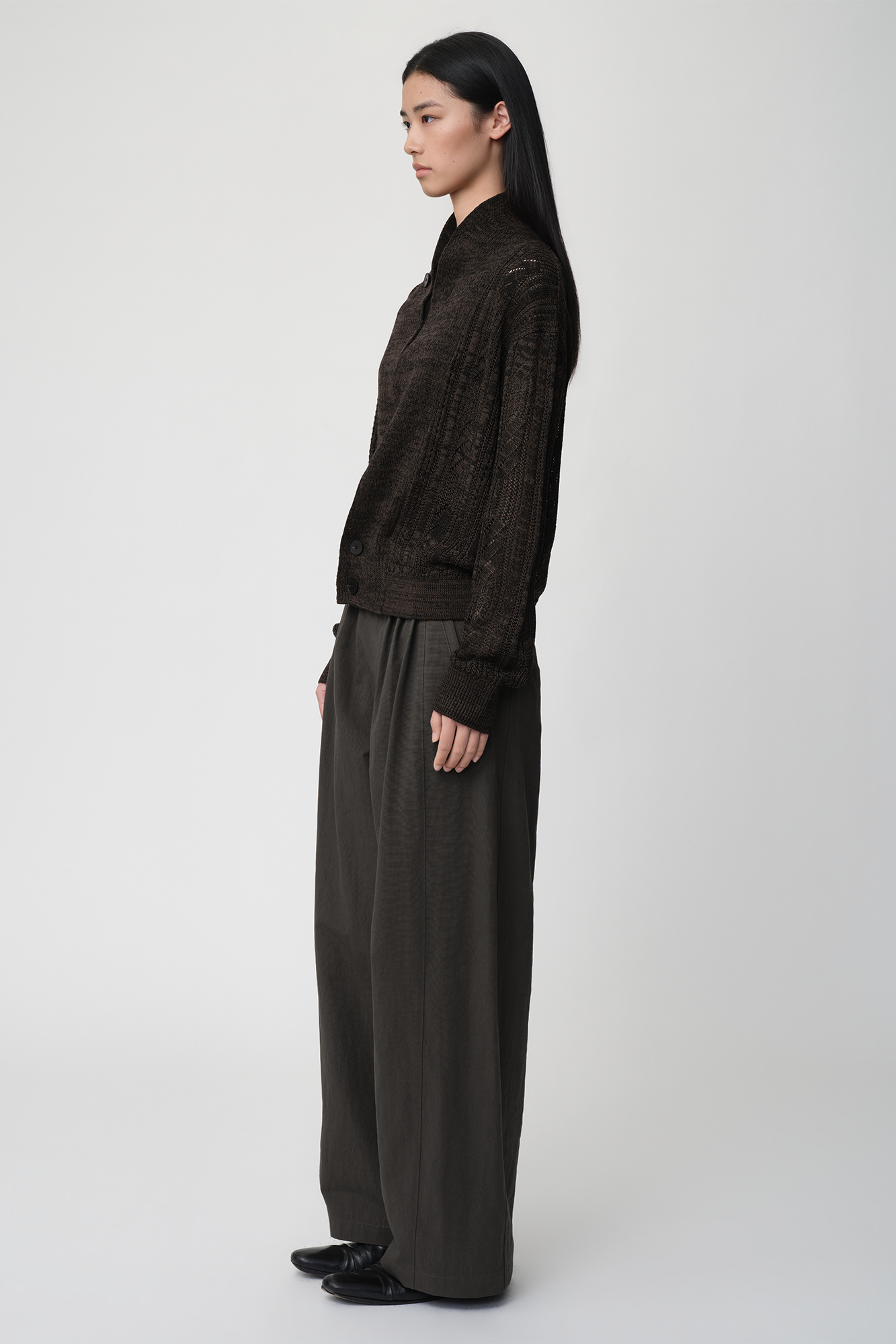 OPICLOTH Retro Pleated Wide-Leg Trousers, premium urban and streetwear designers apparel on PROJECTISR.com, OPICLOTH